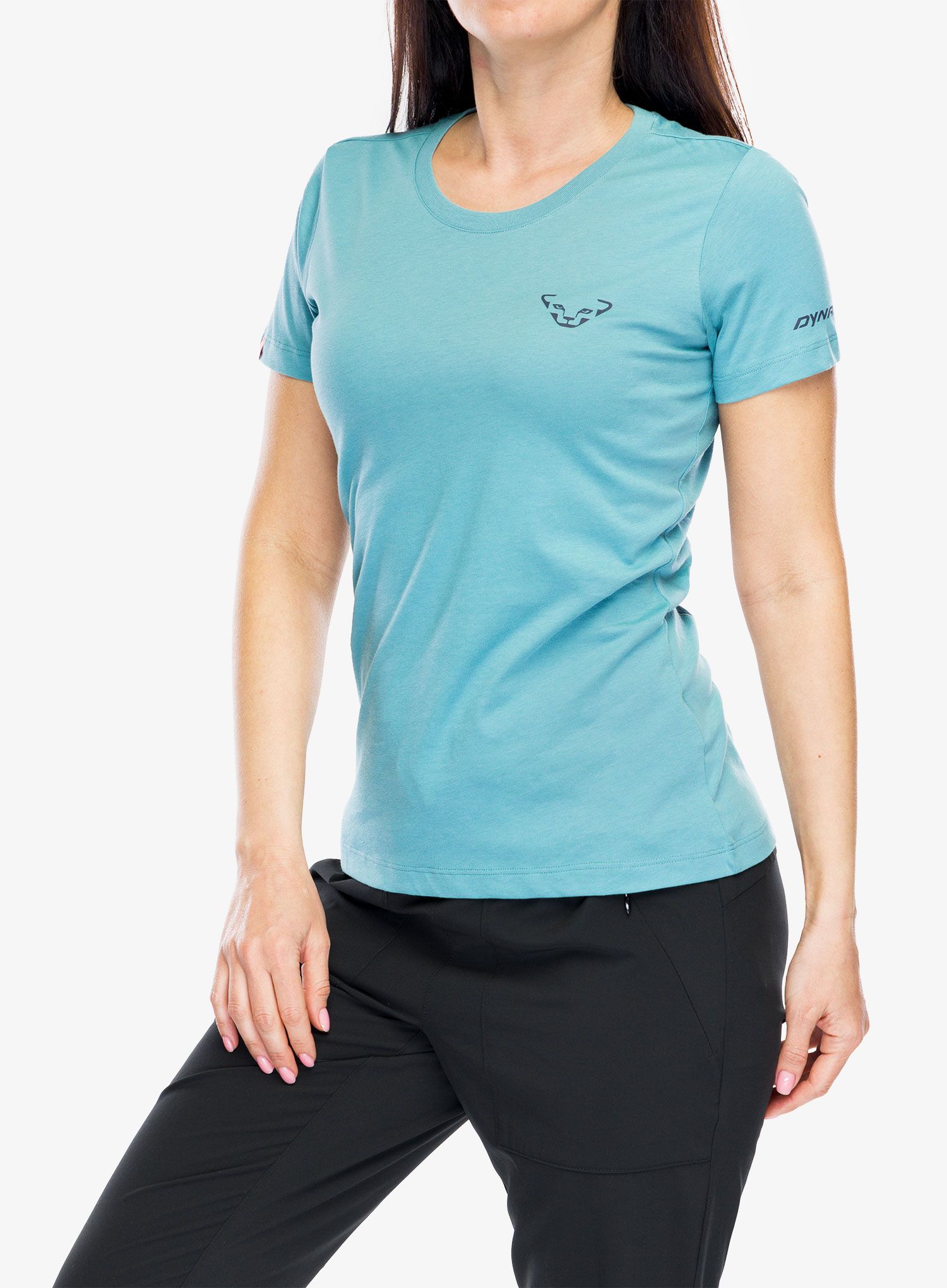 Ženska majica s potiskom Dynafit X T.Menapace T-Shirt - brittany blue/mountain goddes