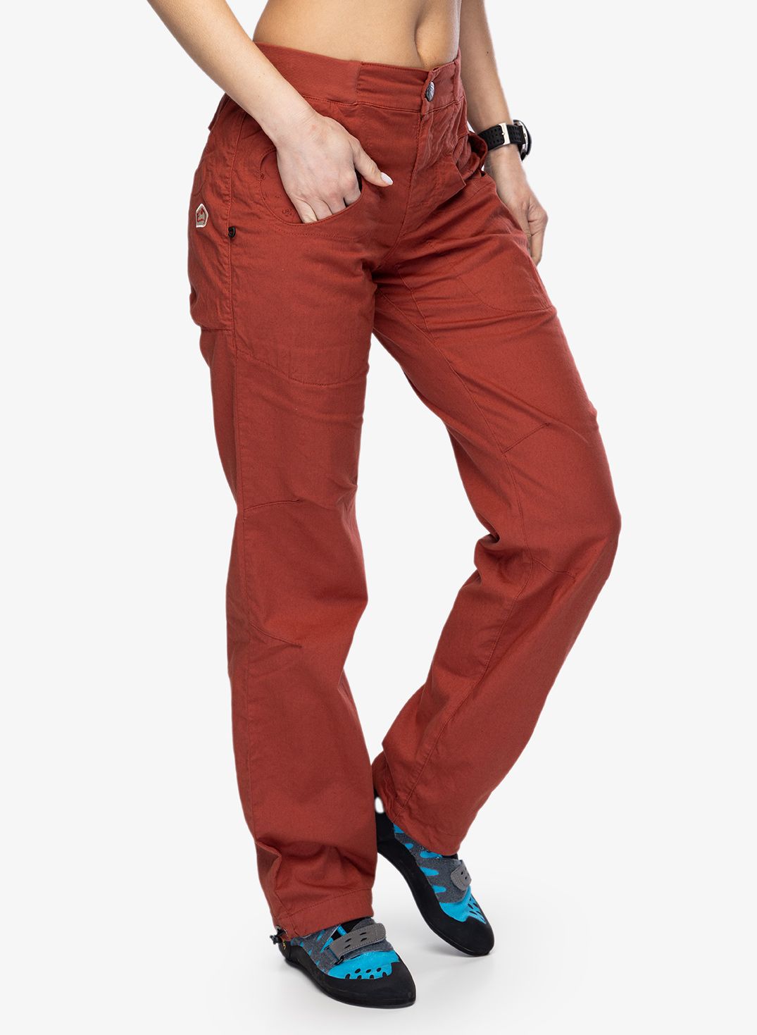Ženske plezalne hlače E9 Onda Flax - paprika