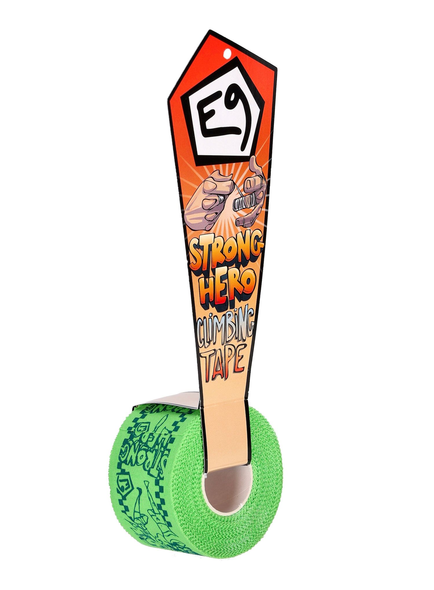 Trak za prste E9 Strong Hero Climbing Tape - green