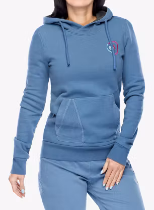 Jopica s kapuco E9 Sula - steel/blue