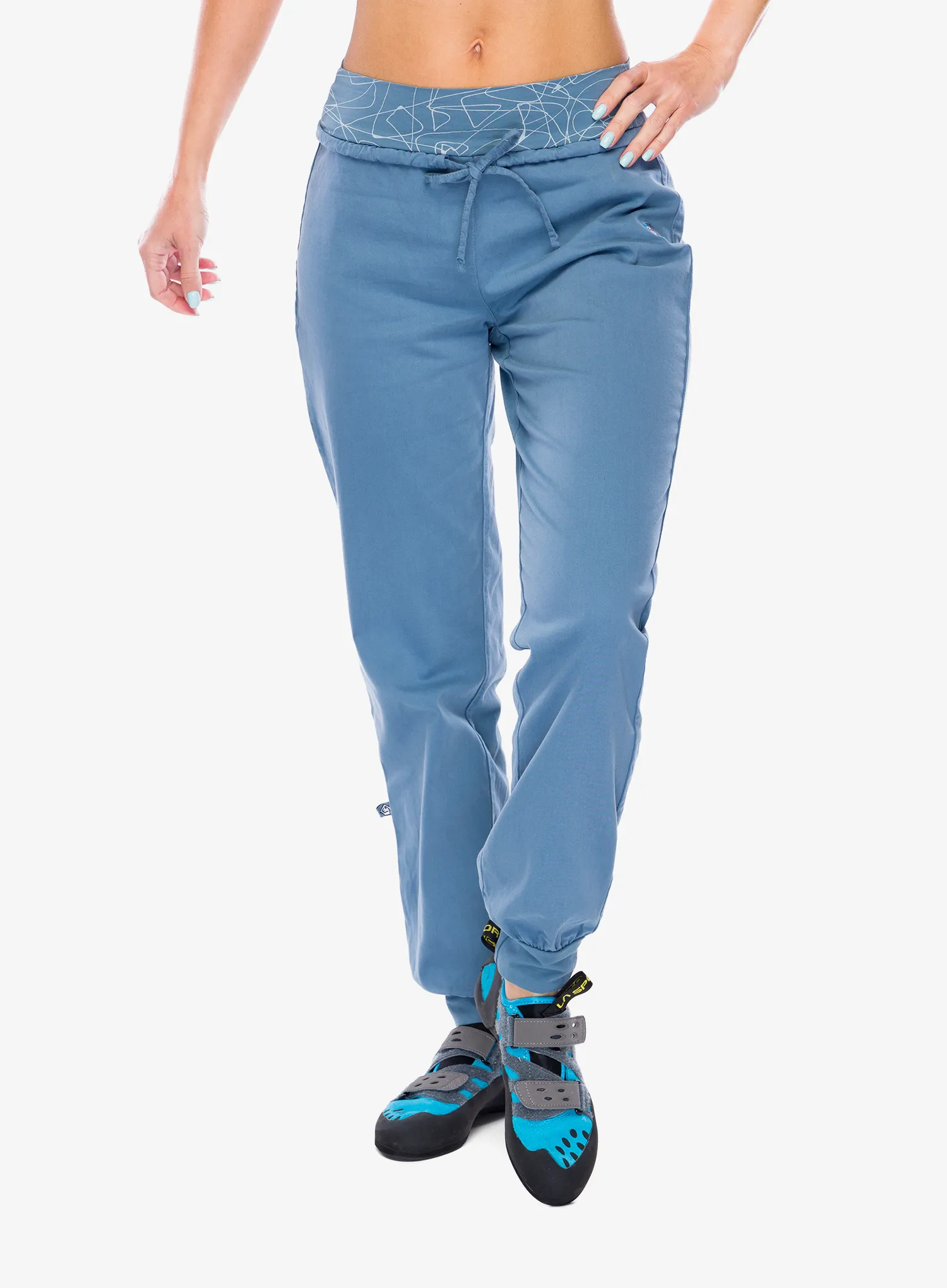 Ženske plezalne hlače E9 W-Hit-BB - steel/blue