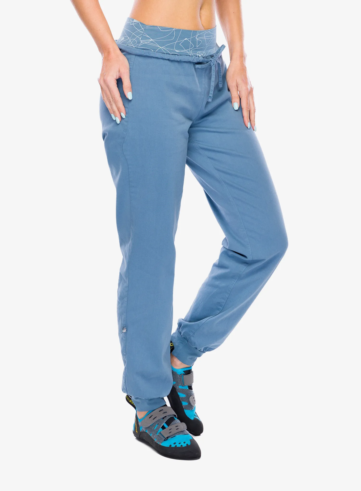 Ženske plezalne hlače E9 W-Hit-BB - steel/blue