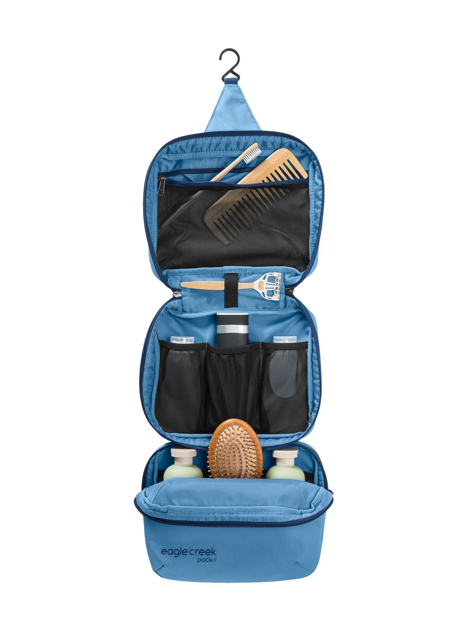 Kozmetična torbica Eagle Creek Pack-It Trifold Toiletry Kit - blue dawn