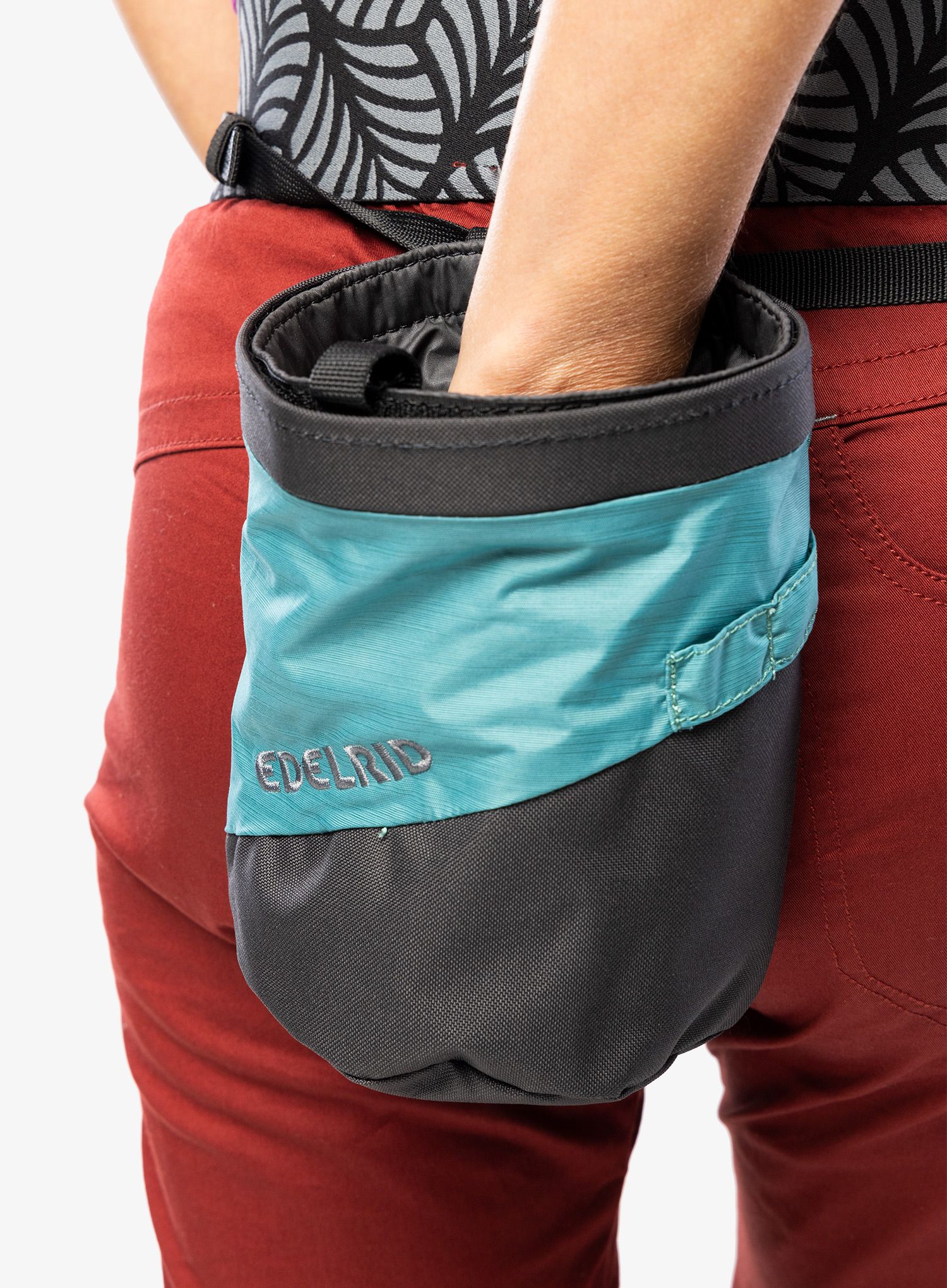 Vrečka za magnezij Edelrid Chalk Bag Splitter Twist - lapis