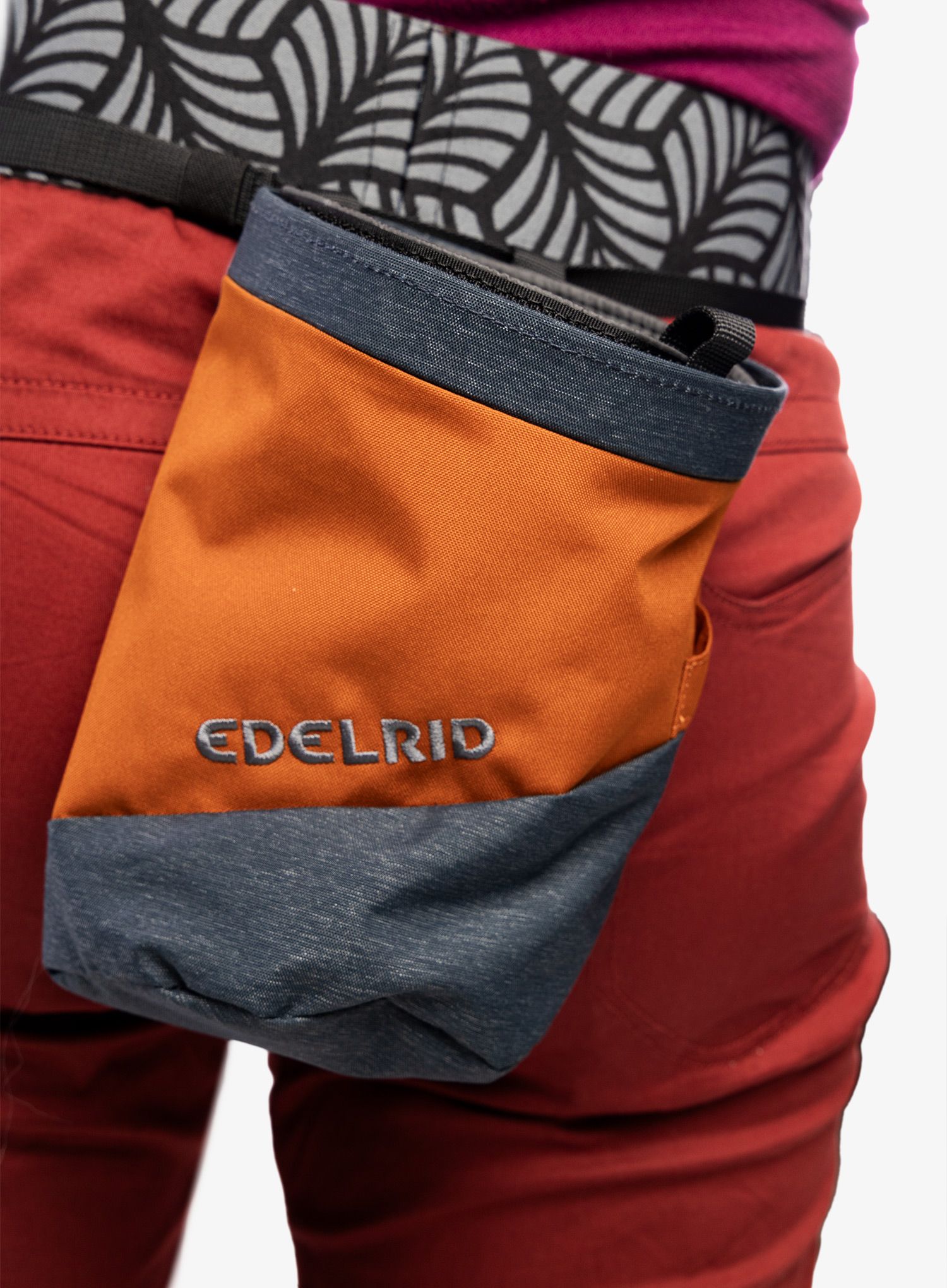 Vrečka za magnezij Edelrid Chalk Bag Splitter Twist - safran