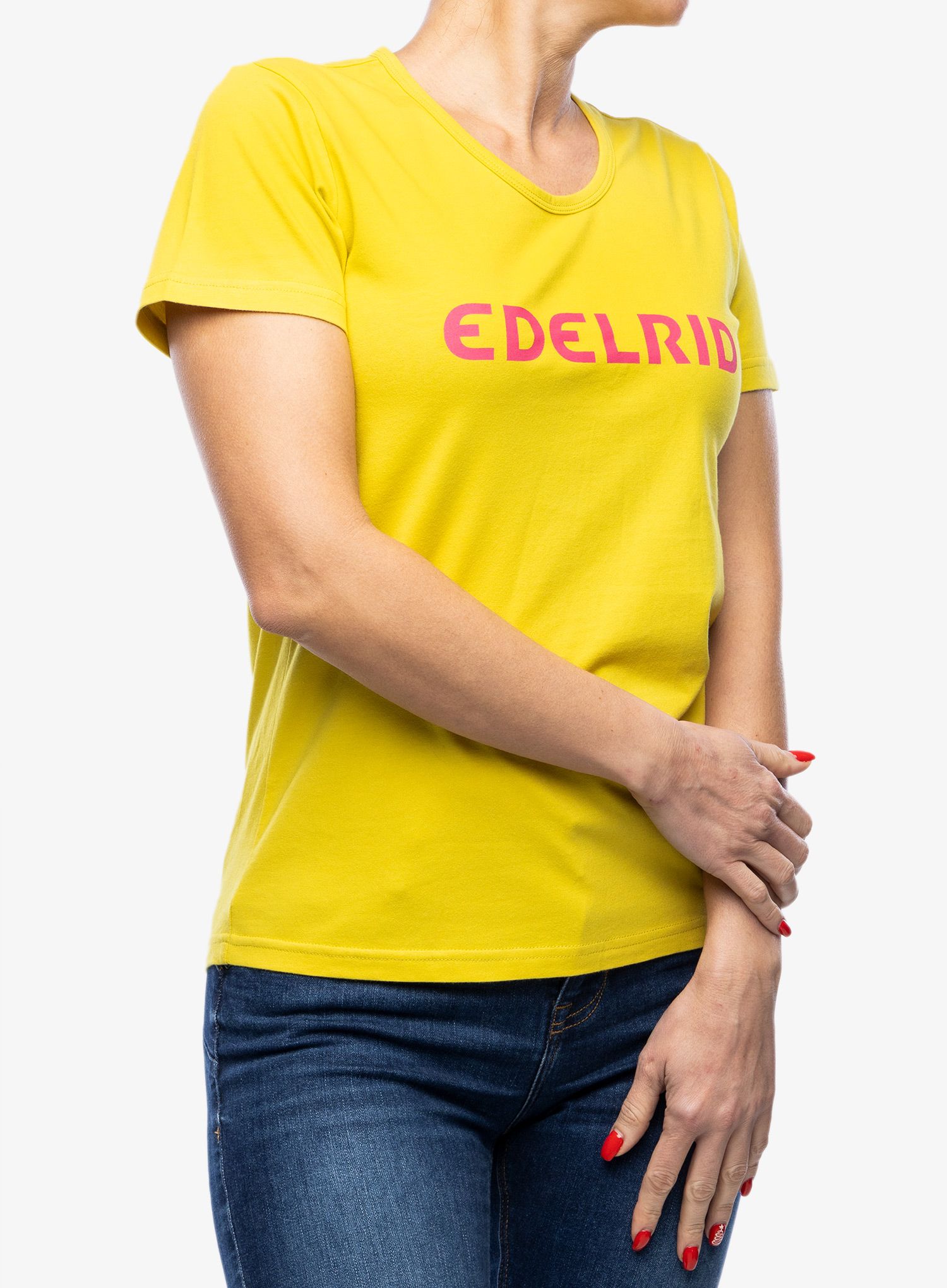 Ženska bombažna majica Edelrid Corporate T-Shirt II - wasabi