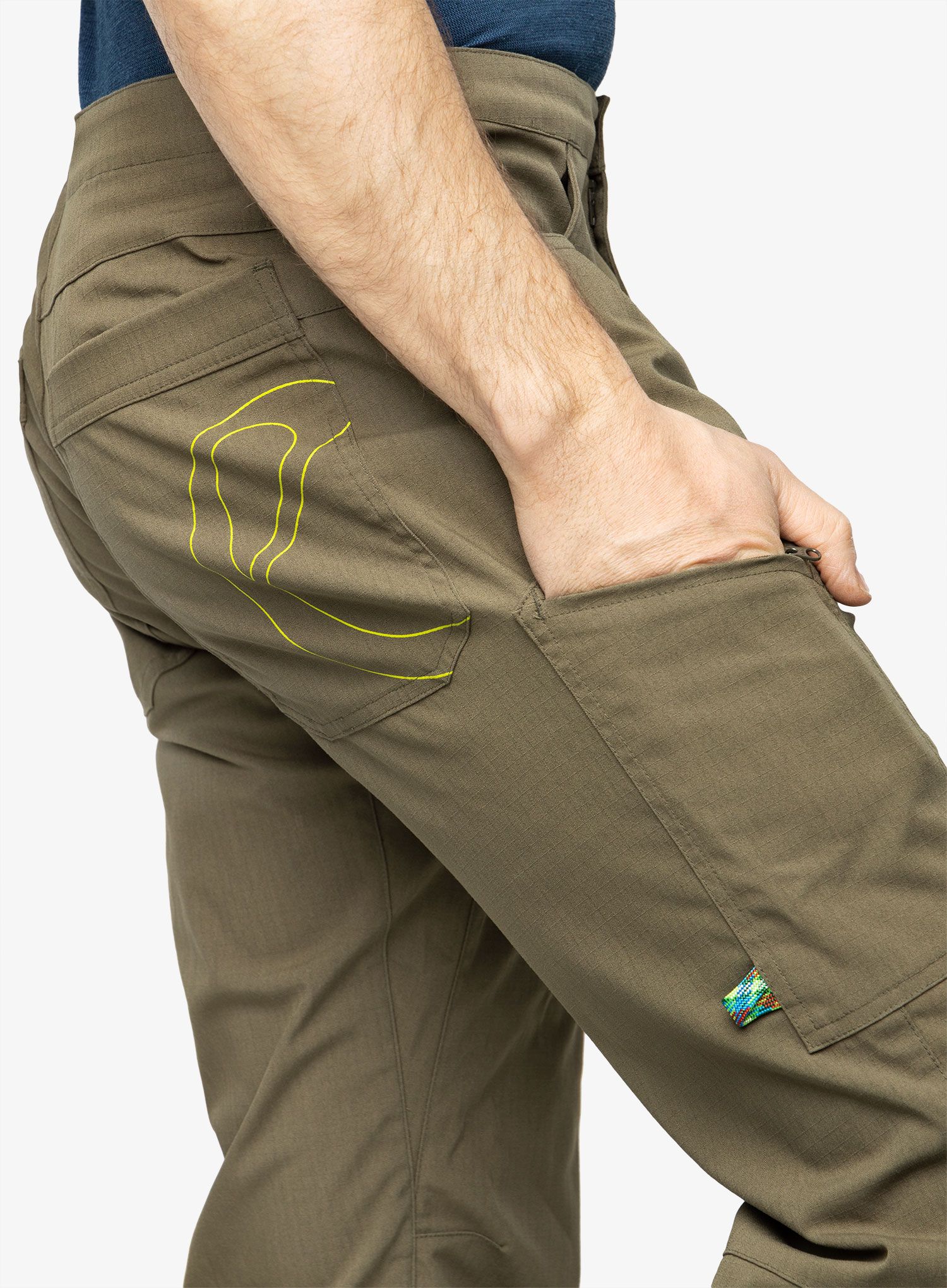 Plezalne hlače Edelrid Nose Pants - alga green