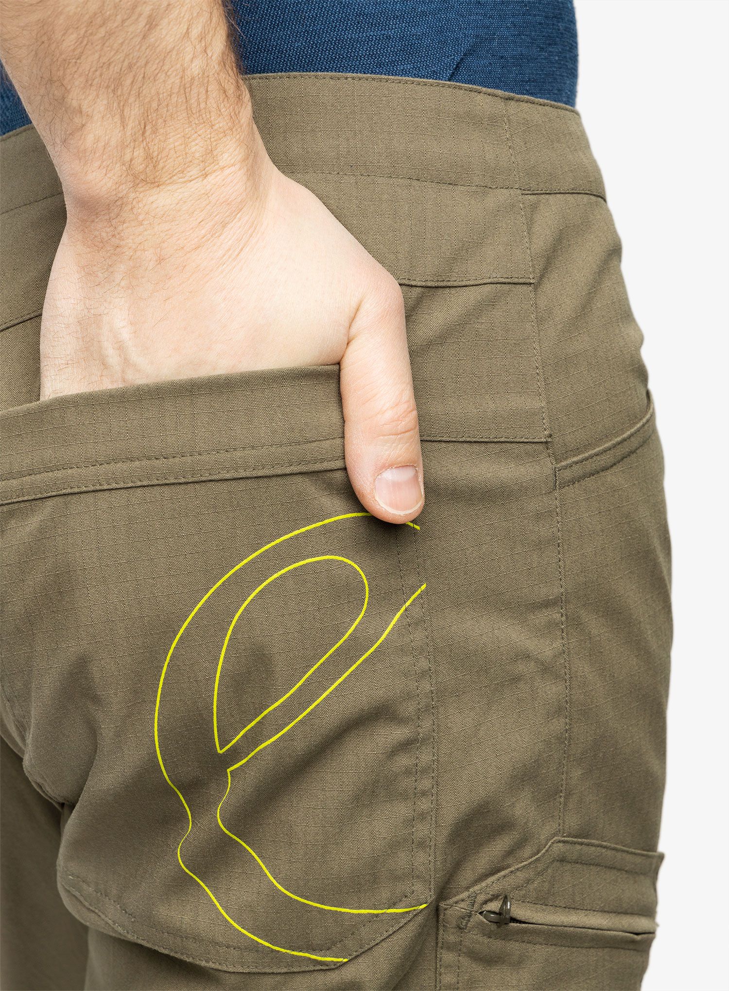 Plezalne hlače Edelrid Nose Pants - alga green