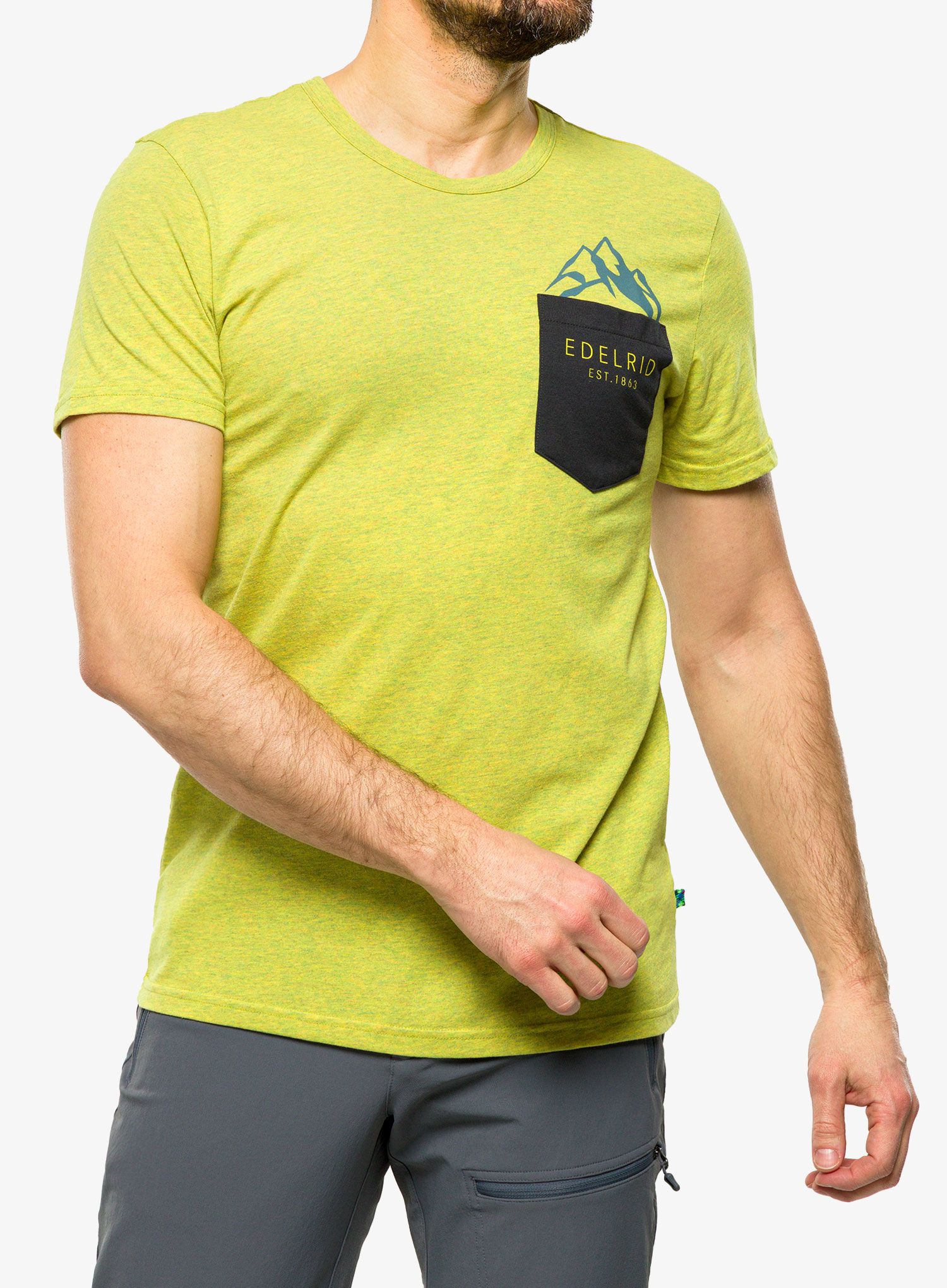 Bombažna majica Edelrid Onset T-Shirt - wasabi