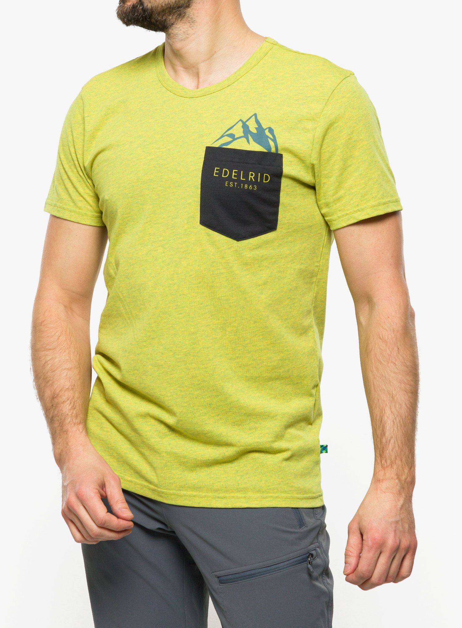 Bombažna majica Edelrid Onset T-Shirt - wasabi