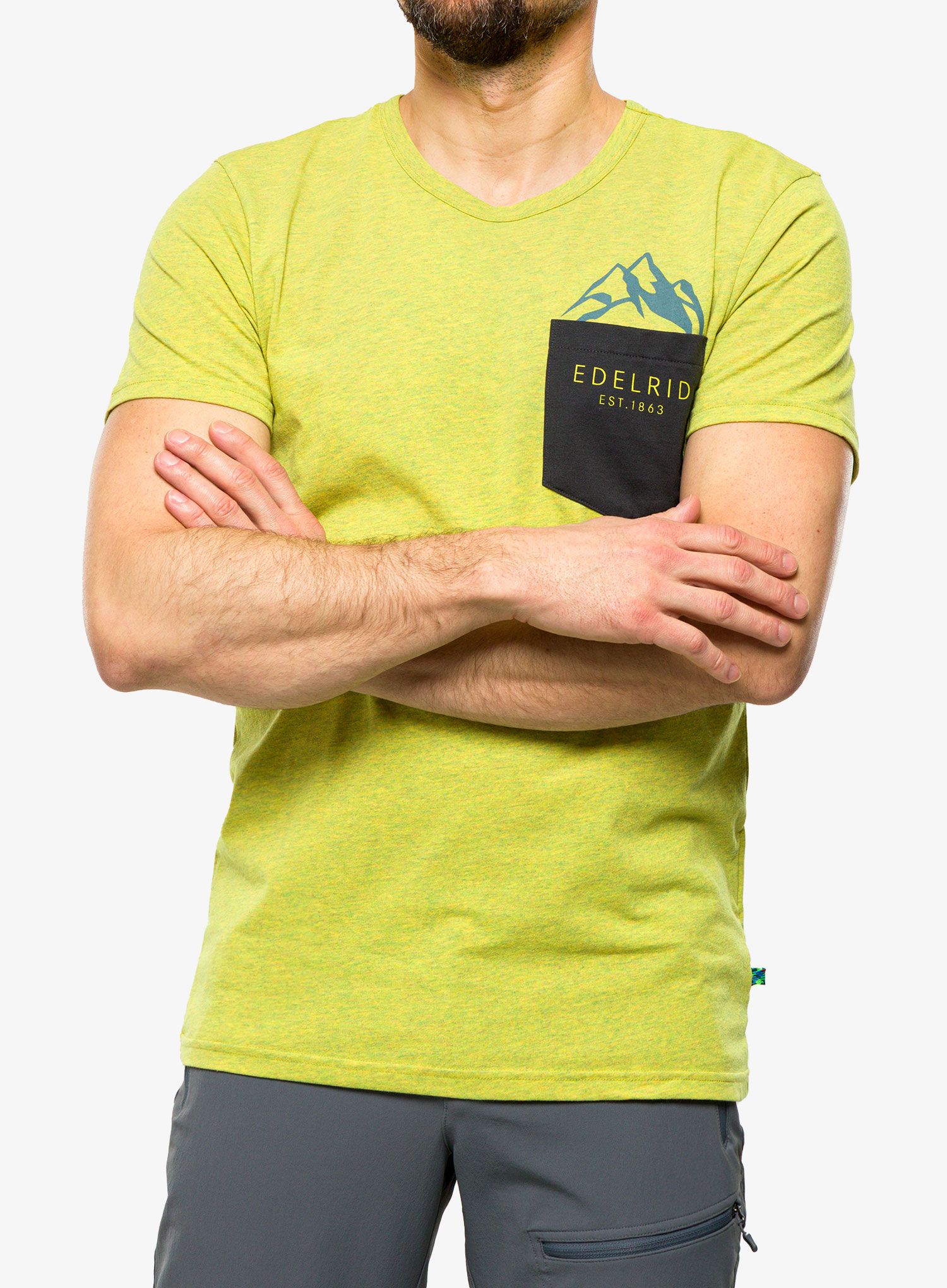 Bombažna majica Edelrid Onset T-Shirt - wasabi