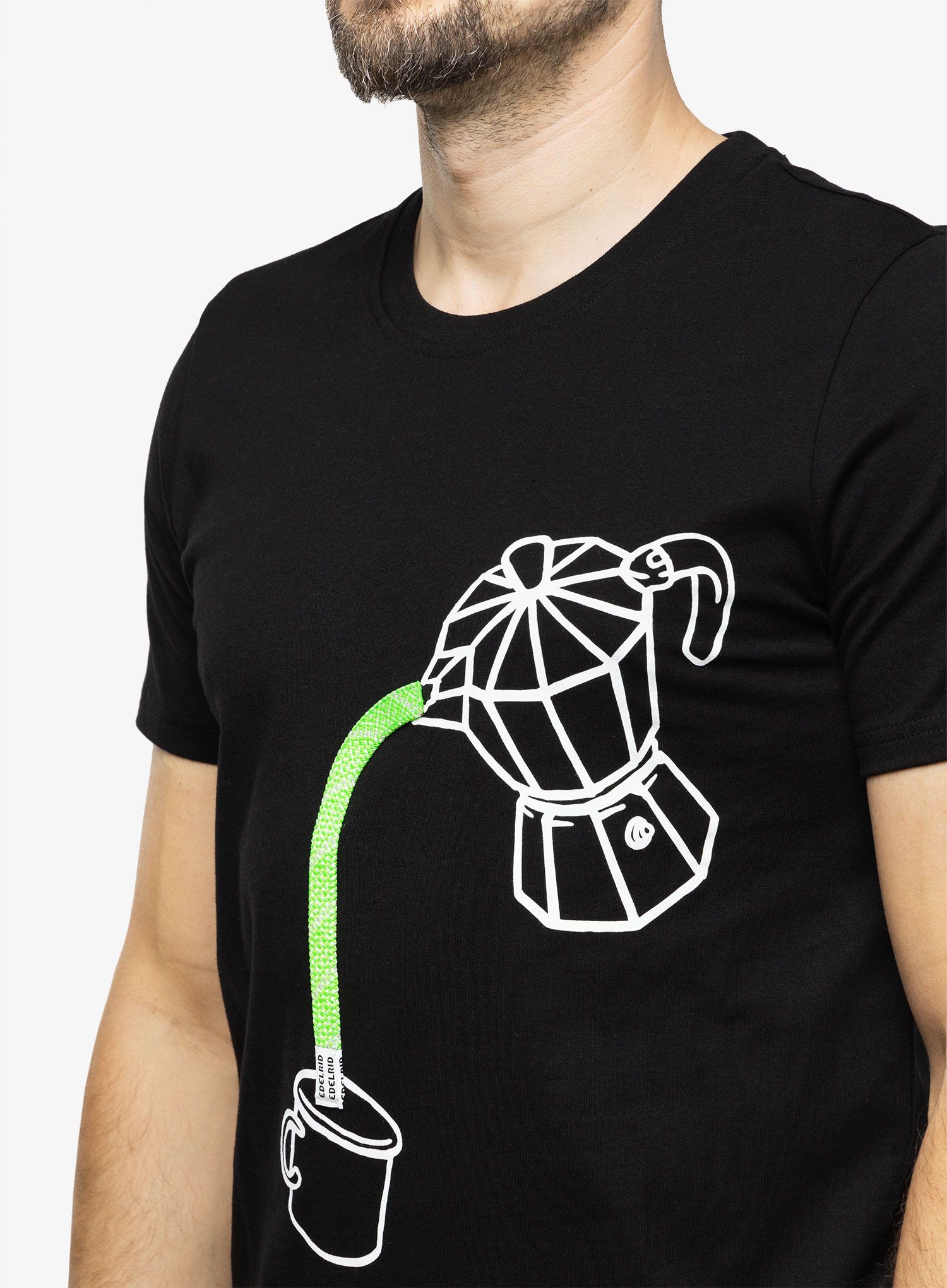 Bombažna majica Edelrid Rope T - coffee pot