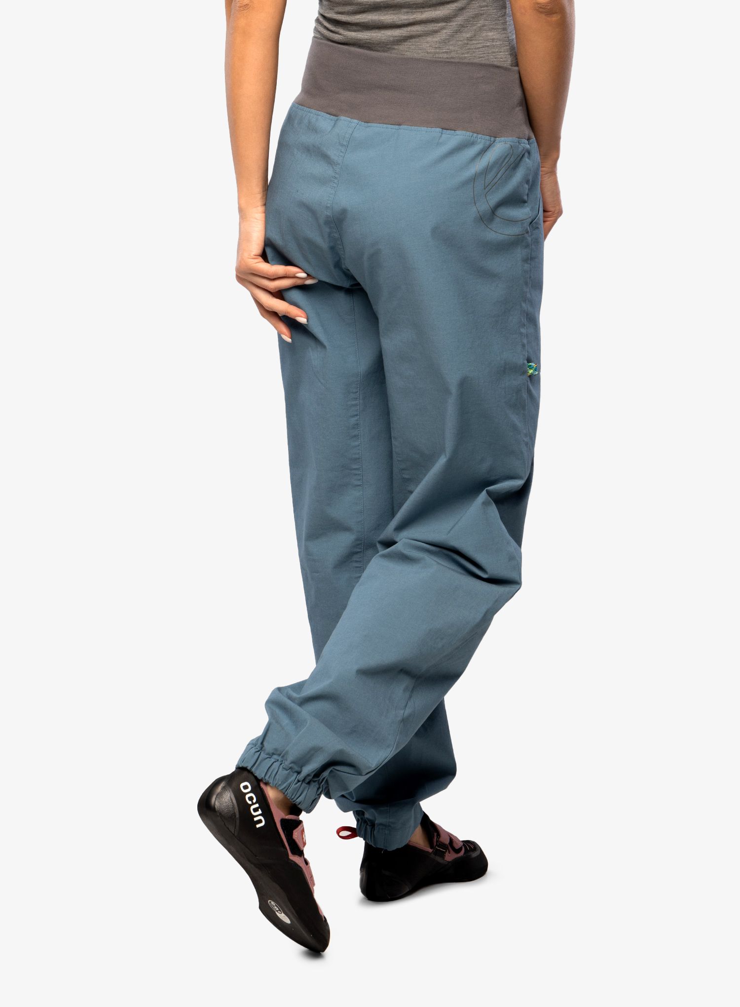 Ženske plezalne hlače Edelrid Wo Sansara Pants III - bluegrey