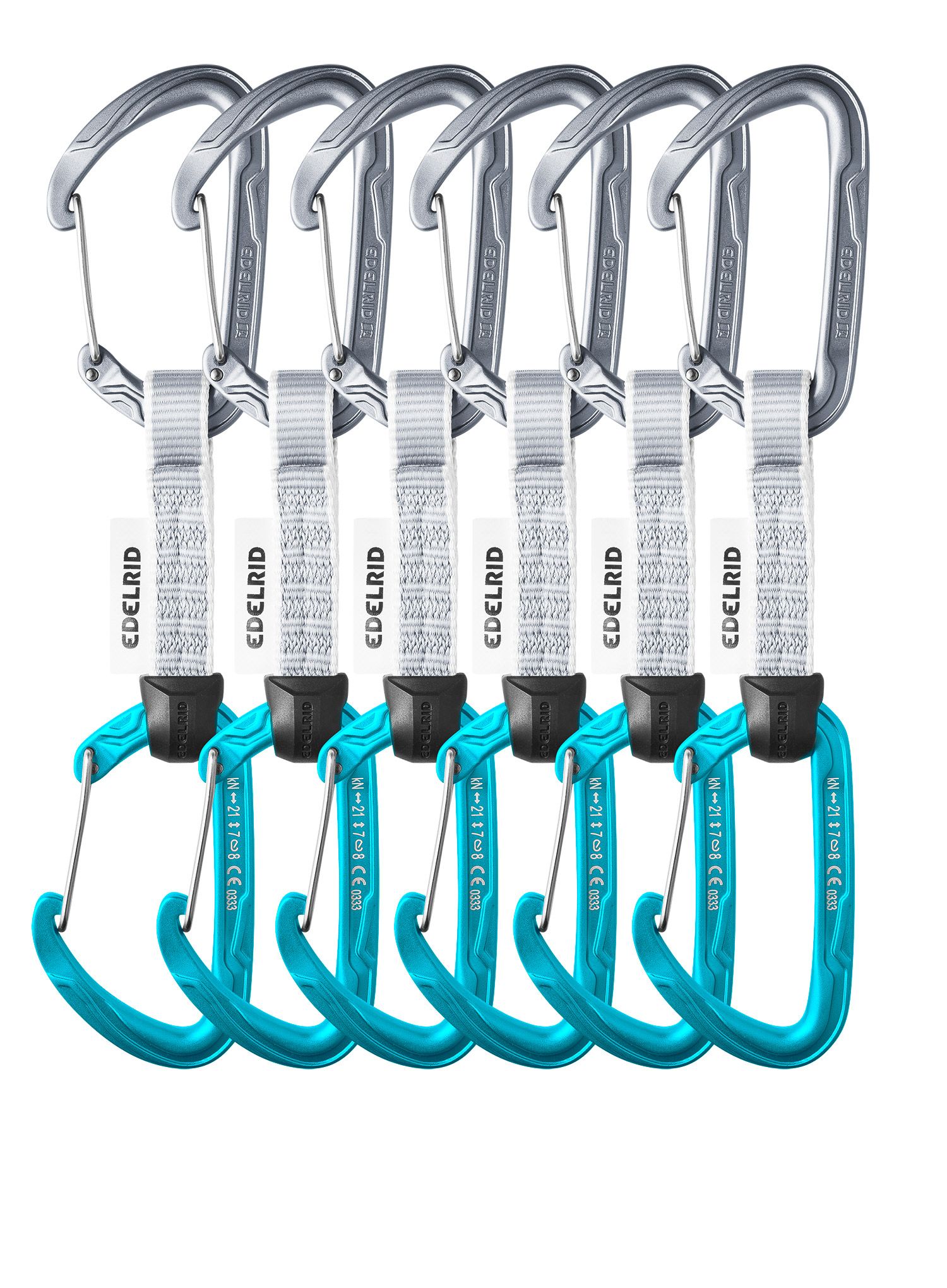 Sistem vponk Edelrid Pure Wire Set Sixpack - slate icemint