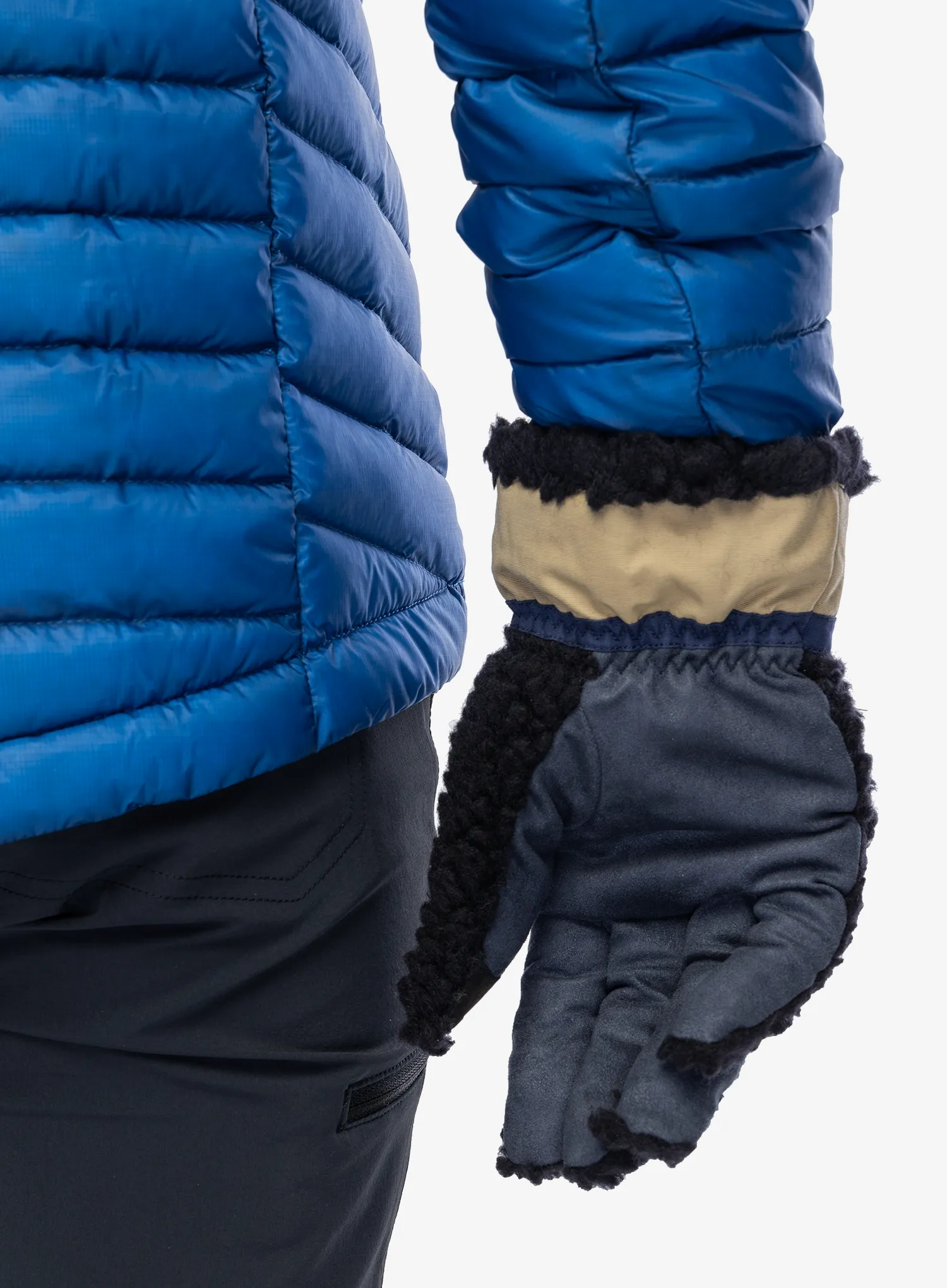 Volnene rokavice Elmer EM353 Teddy 5 Fingers - black