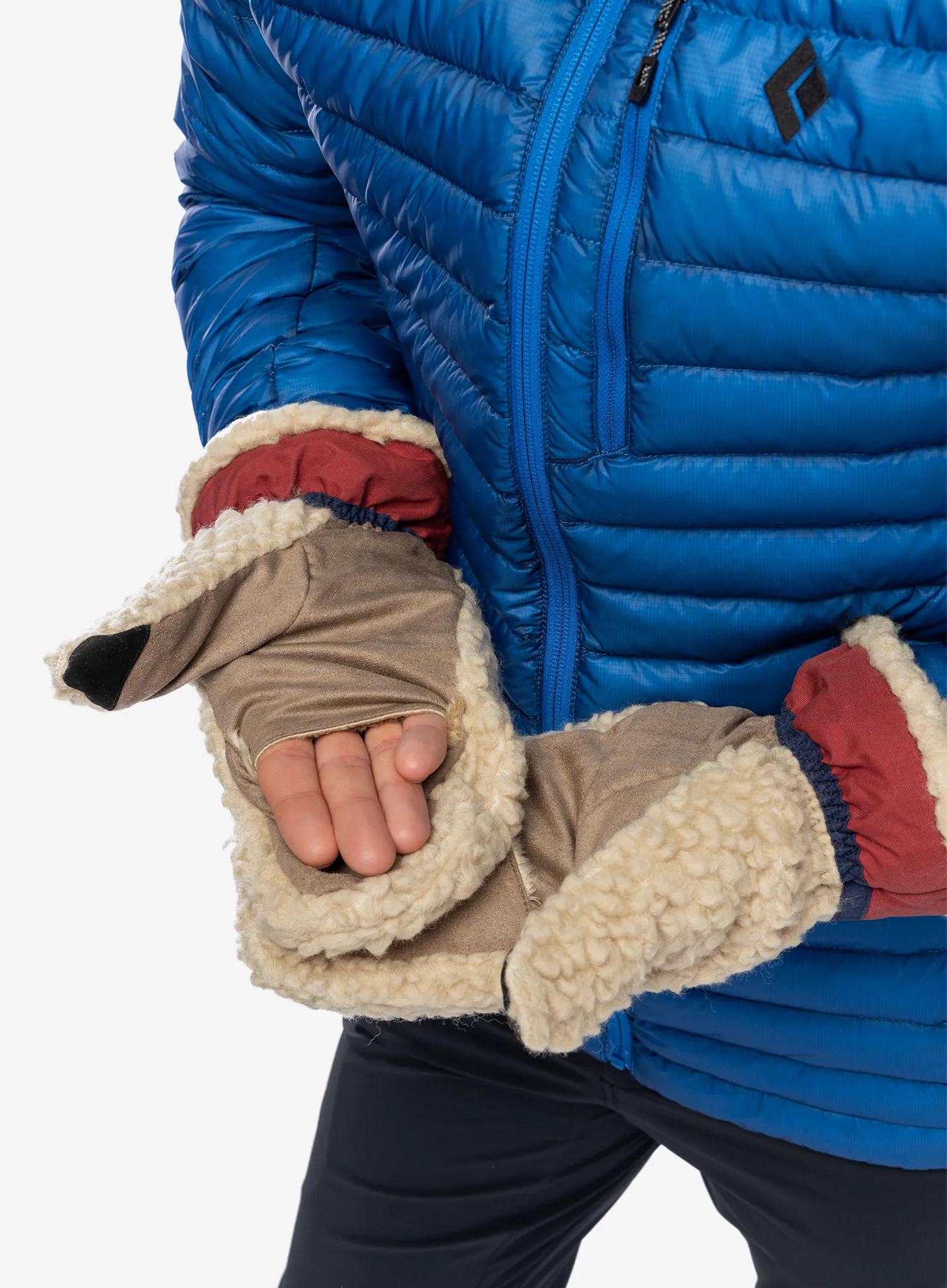 Volnene rokavice Elmer EM354 Teddy Mitten - beige/wine