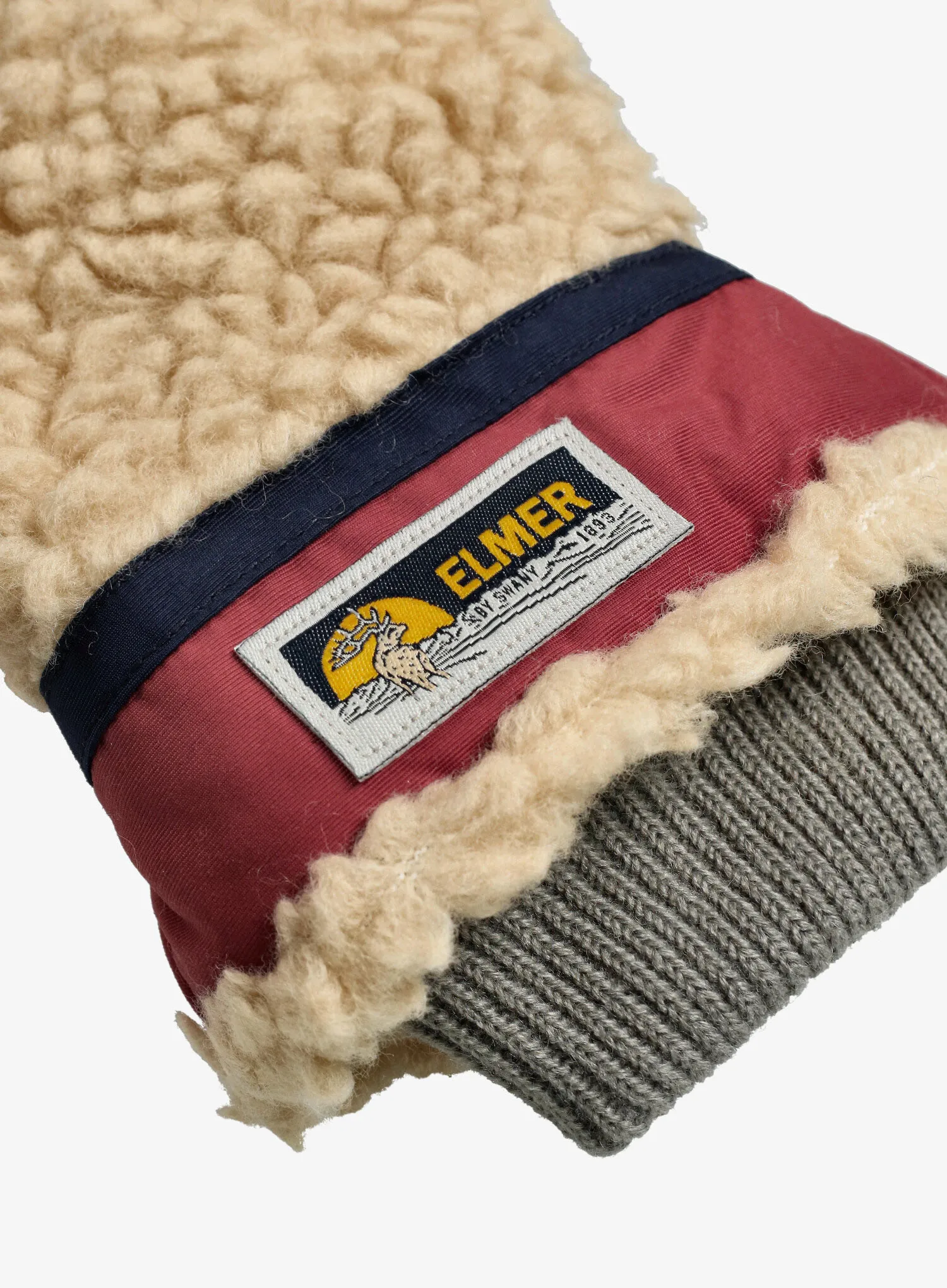 Volnene rokavice Elmer EM354 Teddy Mitten - beige/wine