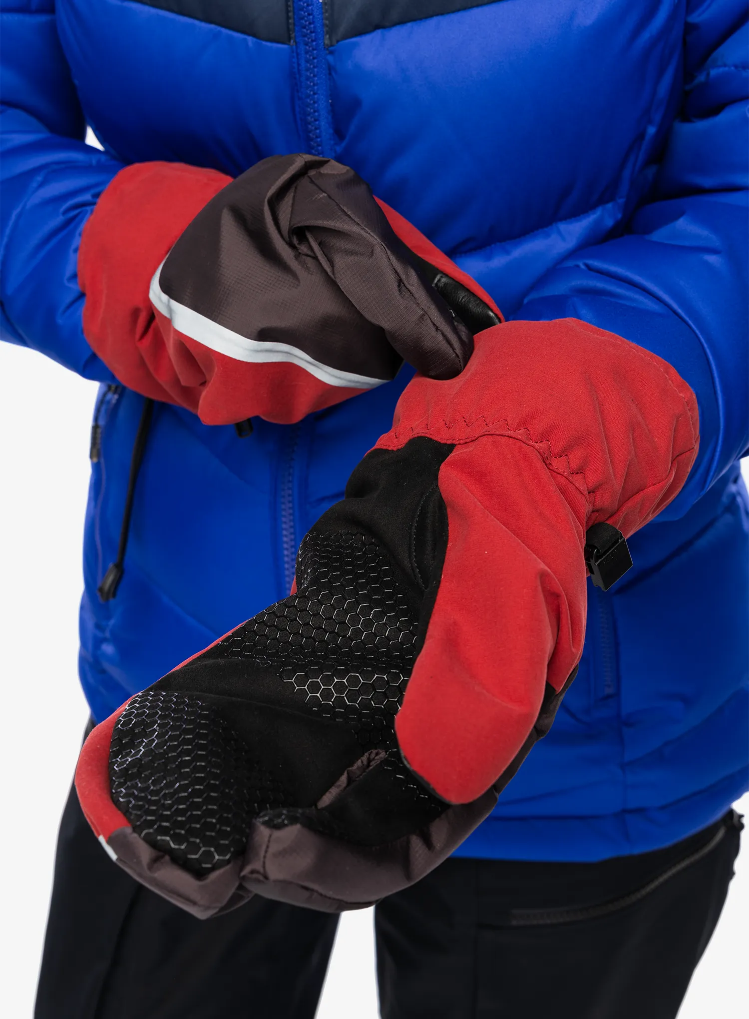 Rokavice Elmer EM510 Windproof Over Trigger Mitten - red