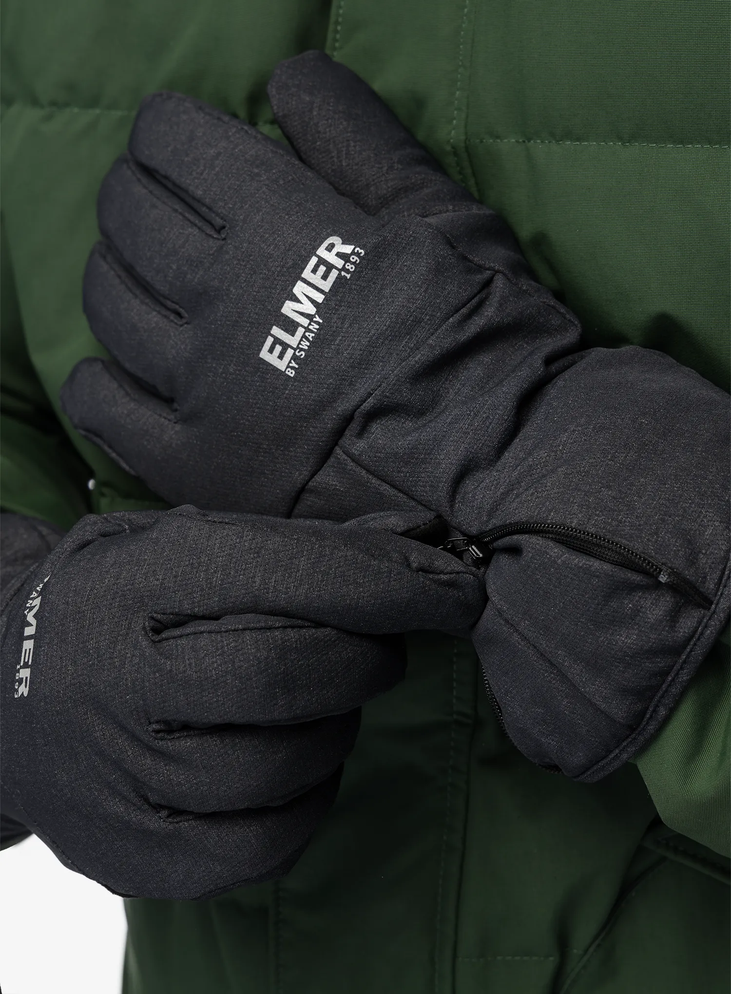 Rokavice Elmer EM511 Wide Open Zipper Cuff - charcoal