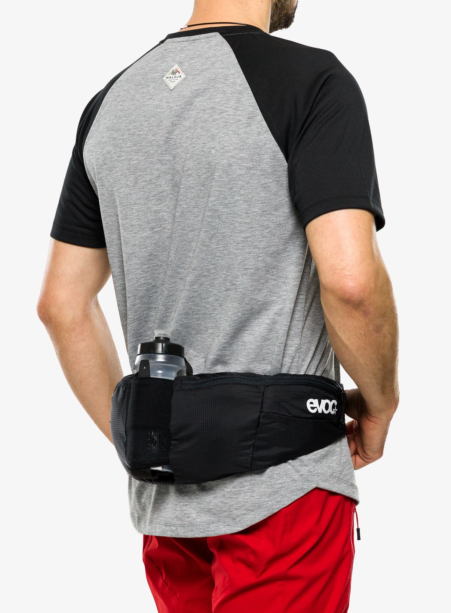 Torbica za okoli pasu Evoc Hip Pouch Pro + Drink Bottle 0,55 - black