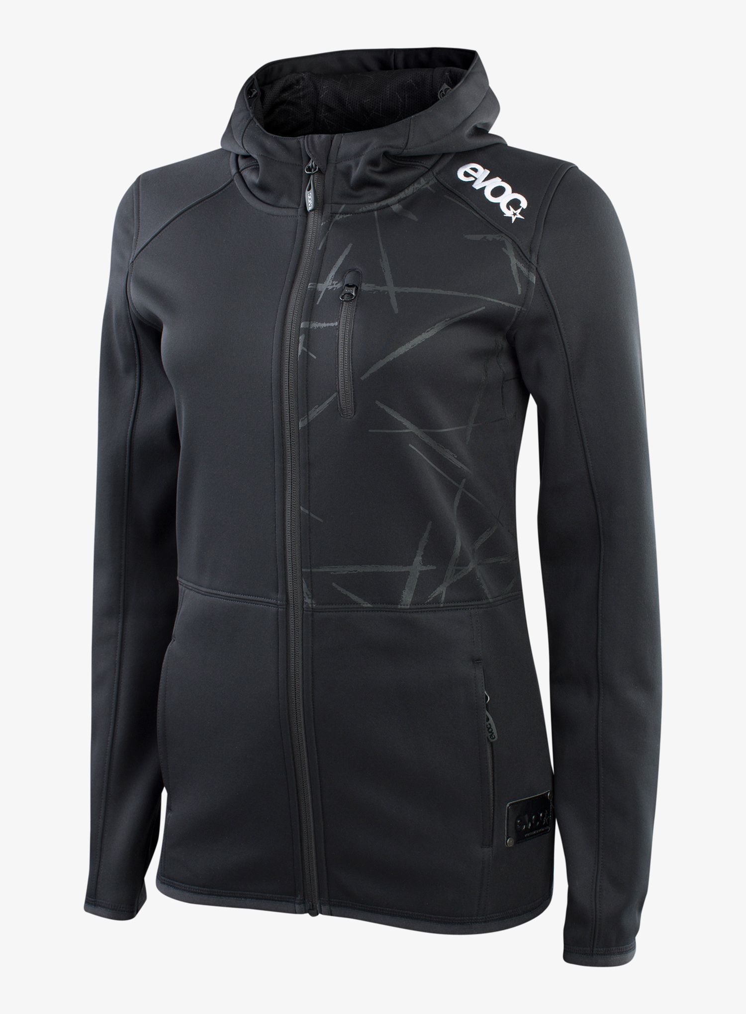 Ženska kolesarska jopa Evoc Hoody Jacket - black