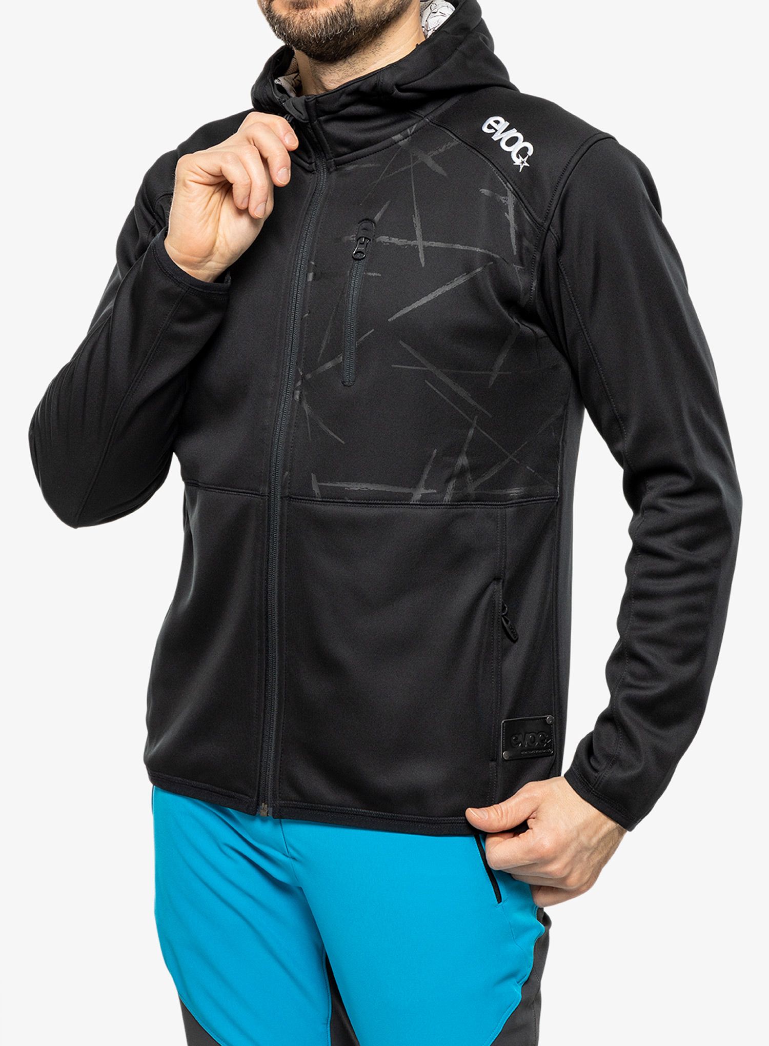 Kolesarska jopa Evoc Hoody Jacket - black