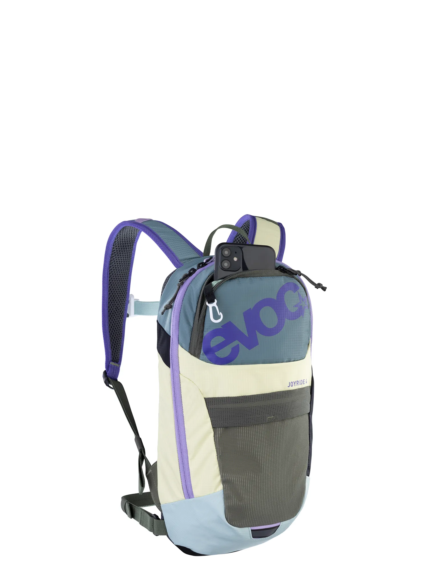 Kolesarski nahrbtnik Evoc Joyride 4 - steel/lemonade/mint