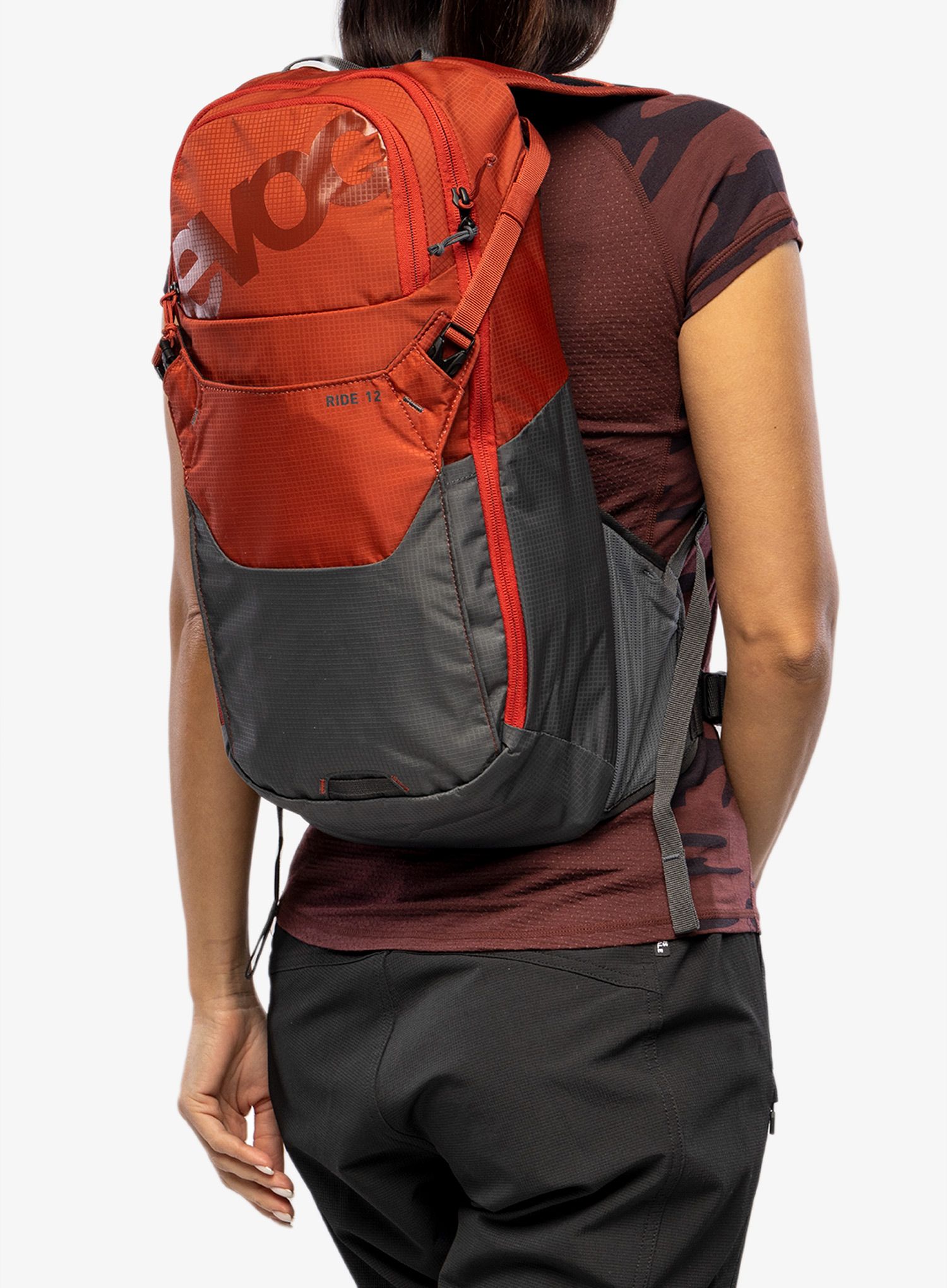 Nahrbtnik za kolesarjenje Evoc Ride 12 - chili red/carbon grey