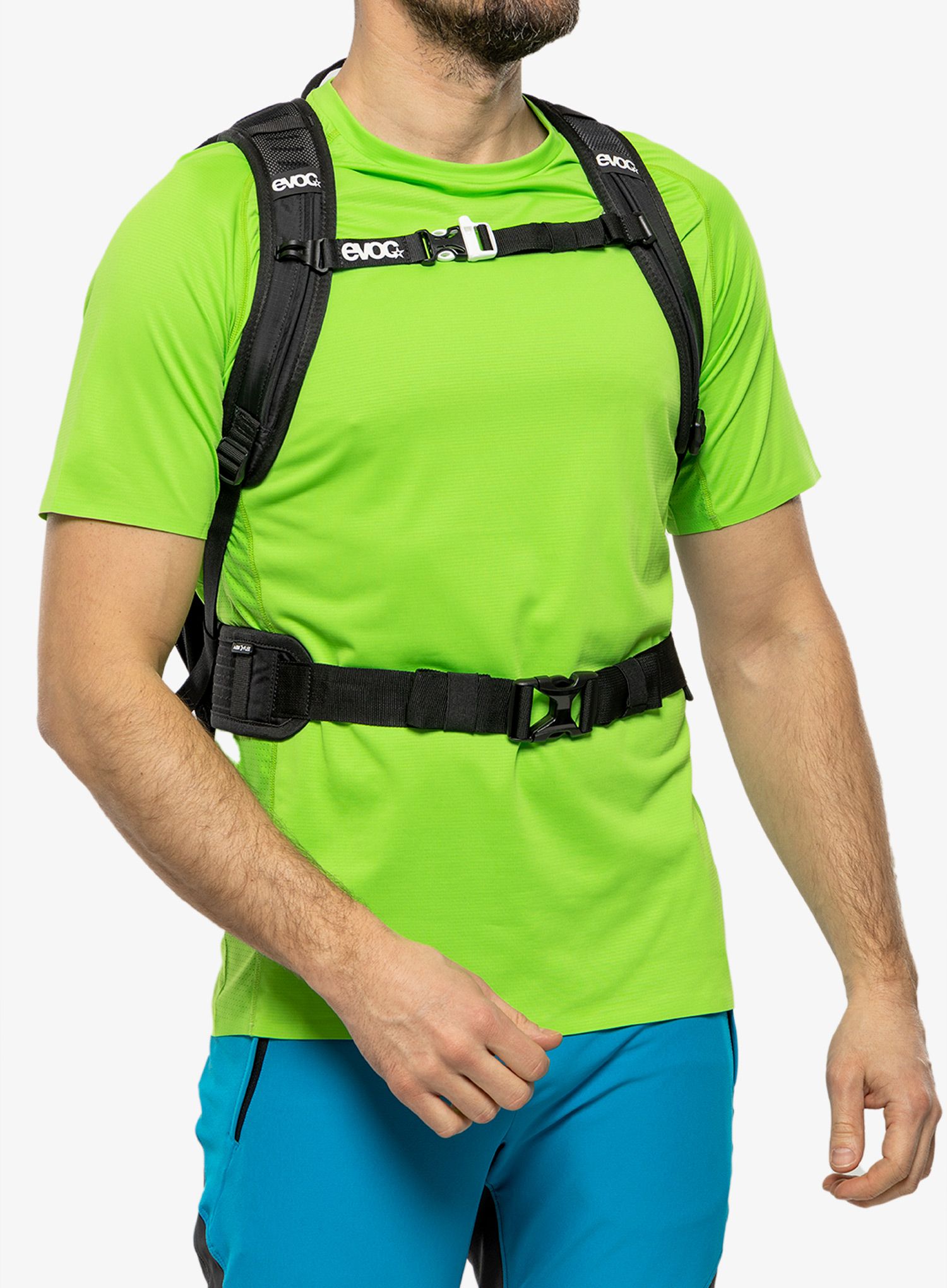 Kolesarski nahrbtnik Evoc Stage 12 - black/white/neon orange
