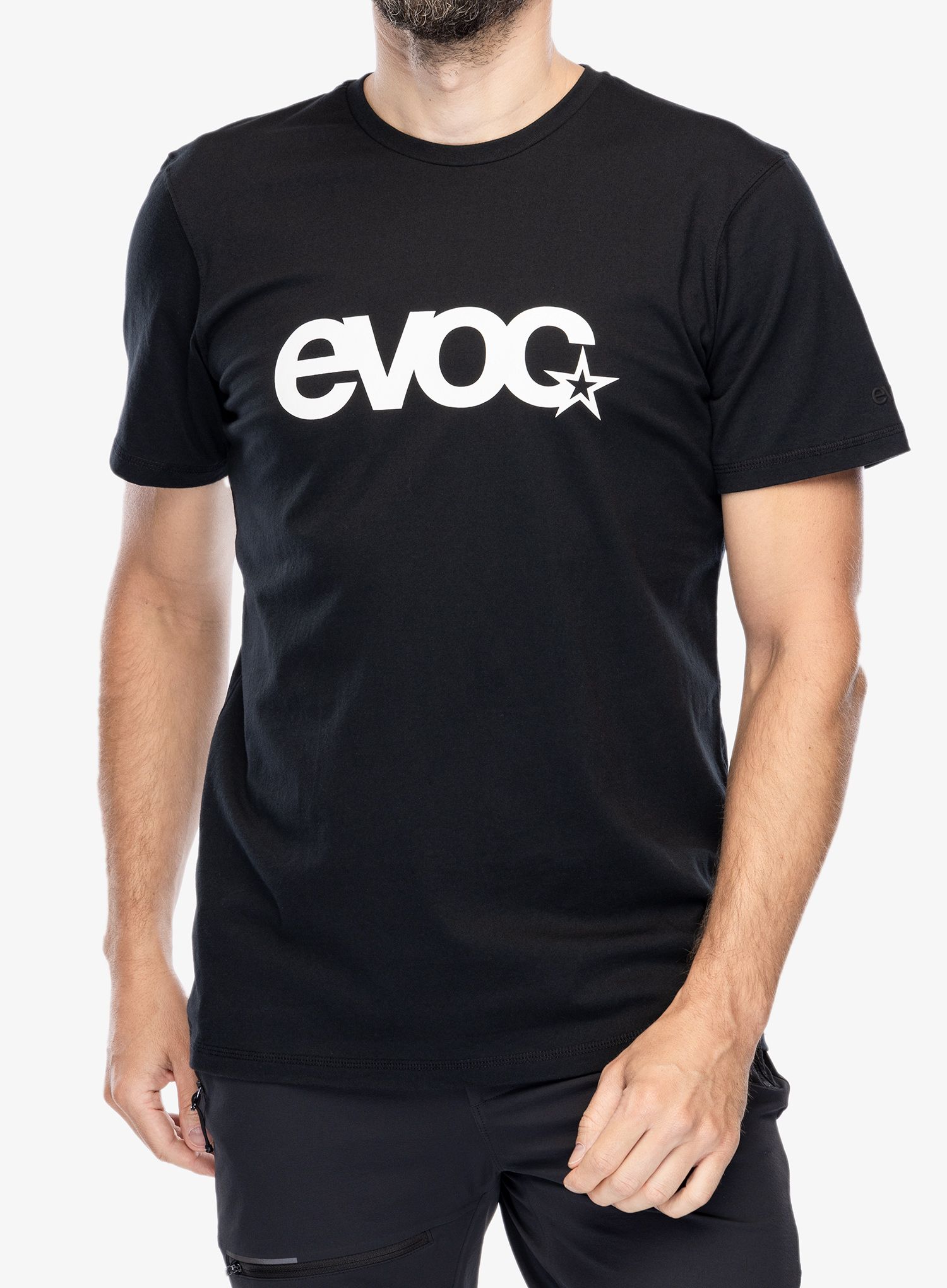 Bombažna majica Evoc T-Shirt Logo - black