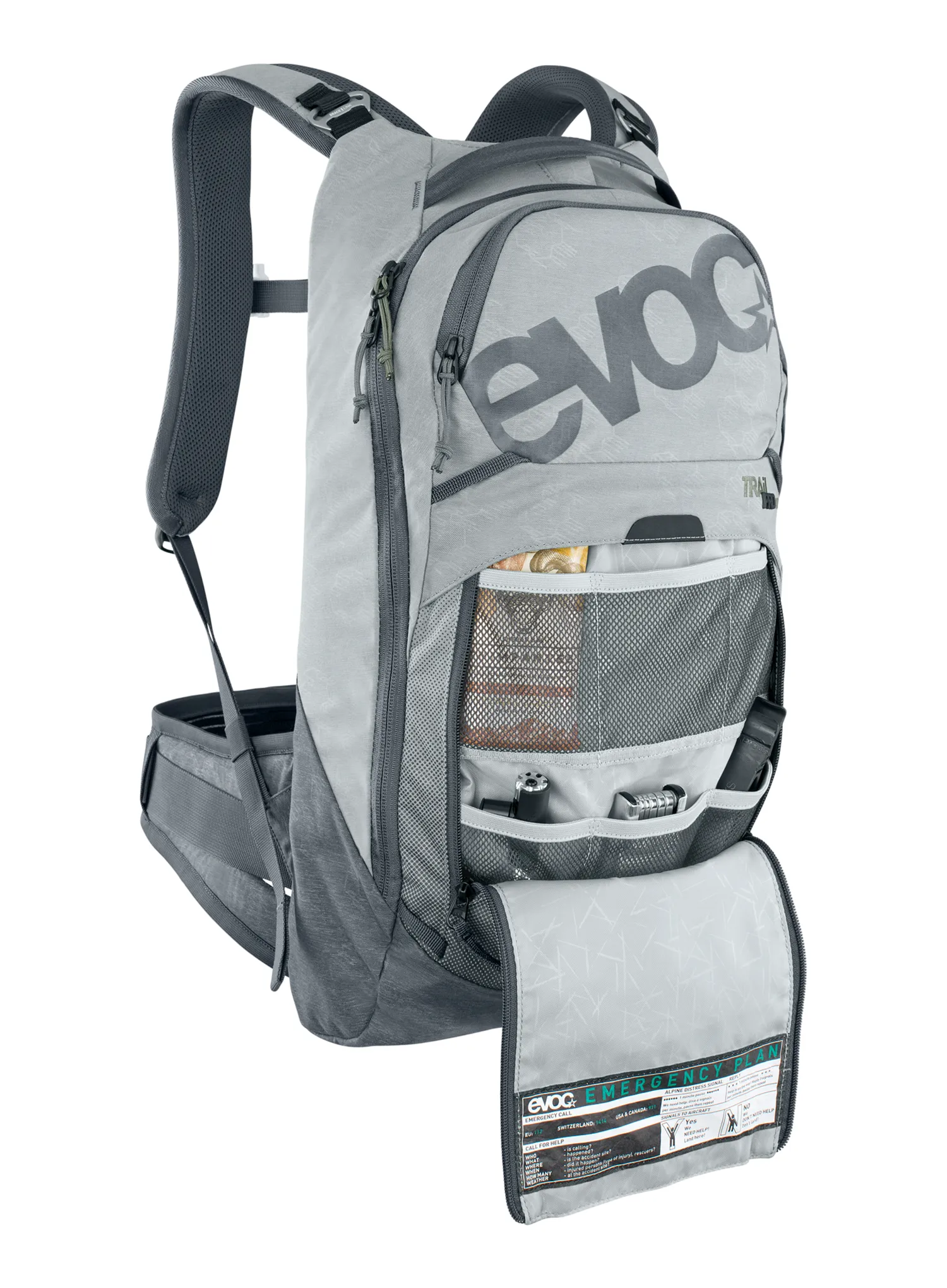 Kolesarski nahrbtnik Evoc Trail Pro 10 - stone/carbon grey