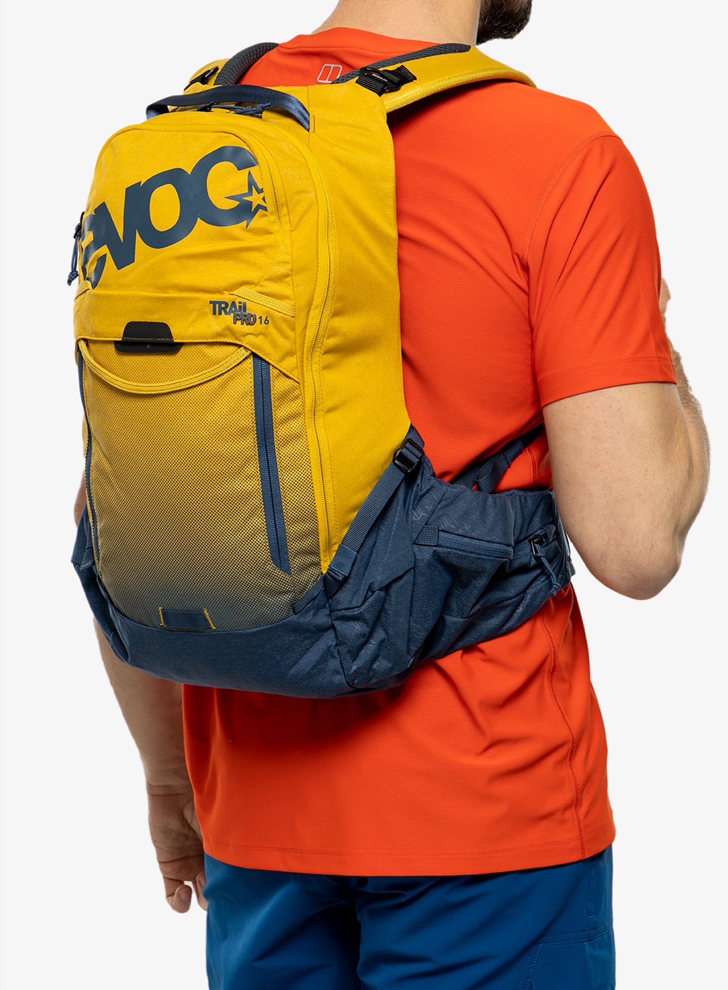 MTB nahrbtnik Evoc Trail Pro 16 - curry/denim