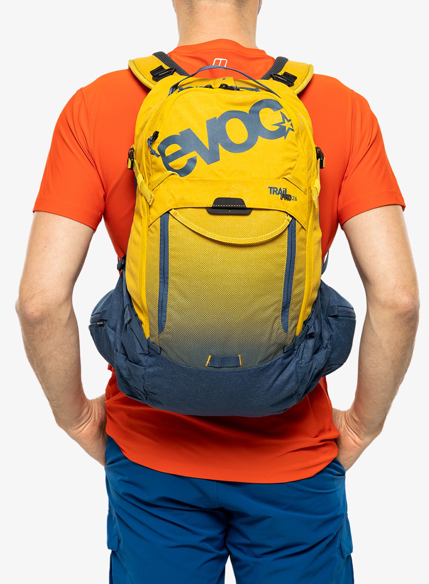 Enduro nahrbtnik Evoc Trail Pro 26 - curry/denim