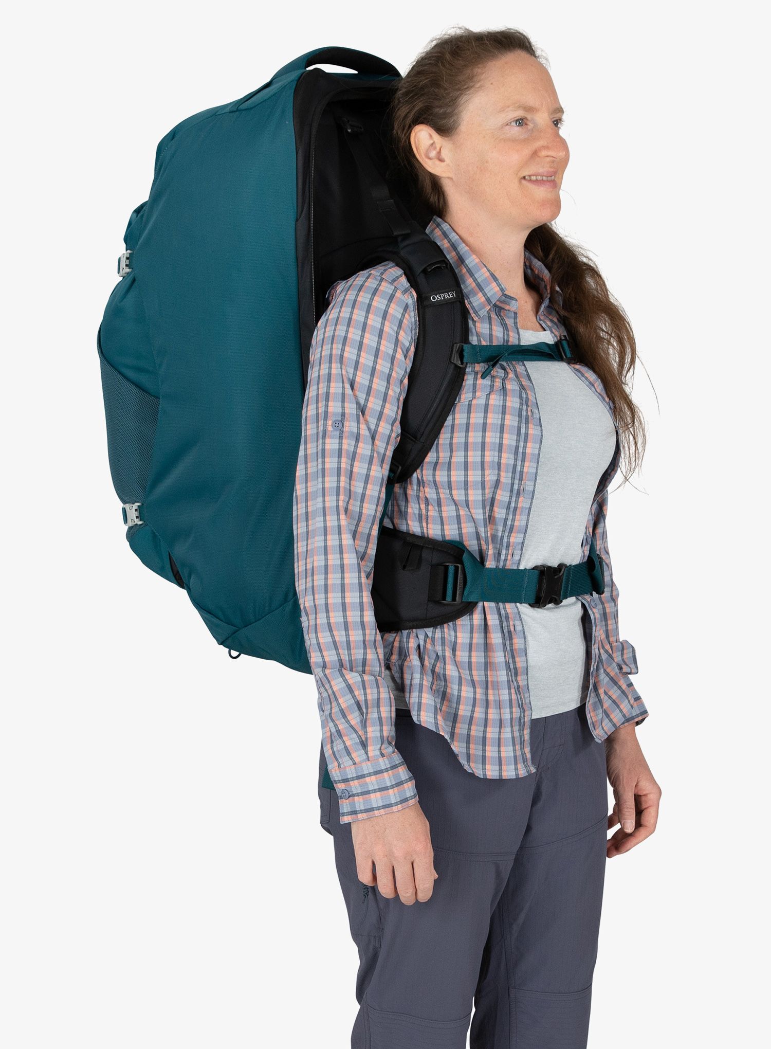 Ženski potovalni nahrbtnik Osprey Fairview 70 - night jungle blue