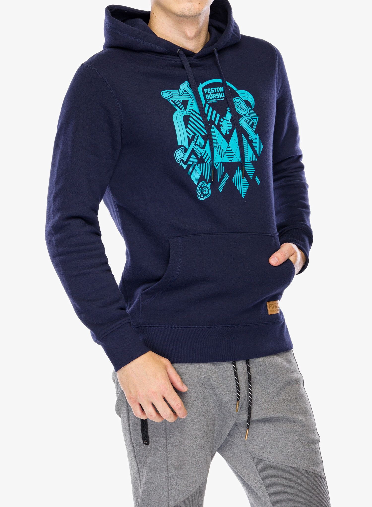 Jopica s kapuco 29. Festiwal Górski 2024 Lądek-Zdrój - navy/turquoise