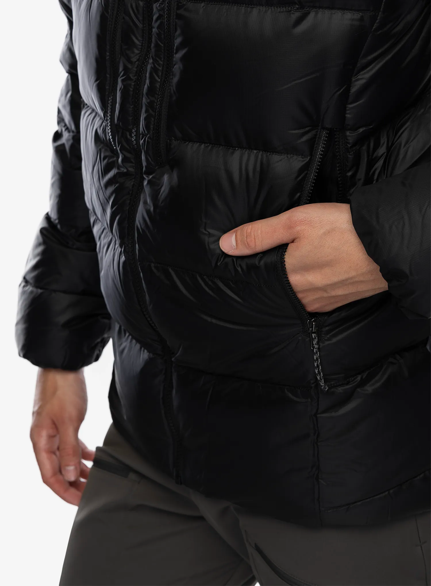 Moška jakna Patagonia Fitz Roy Down Hoody - black