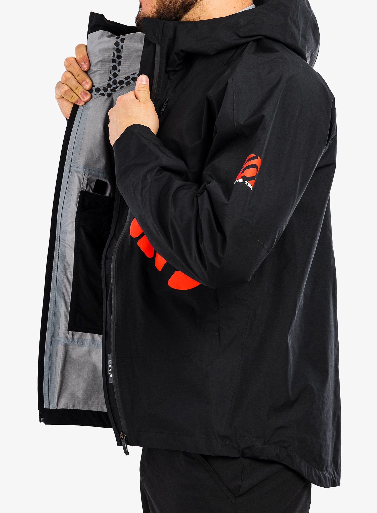 Nepremočljiva jakna Five Ten Rain Jkt - black/black