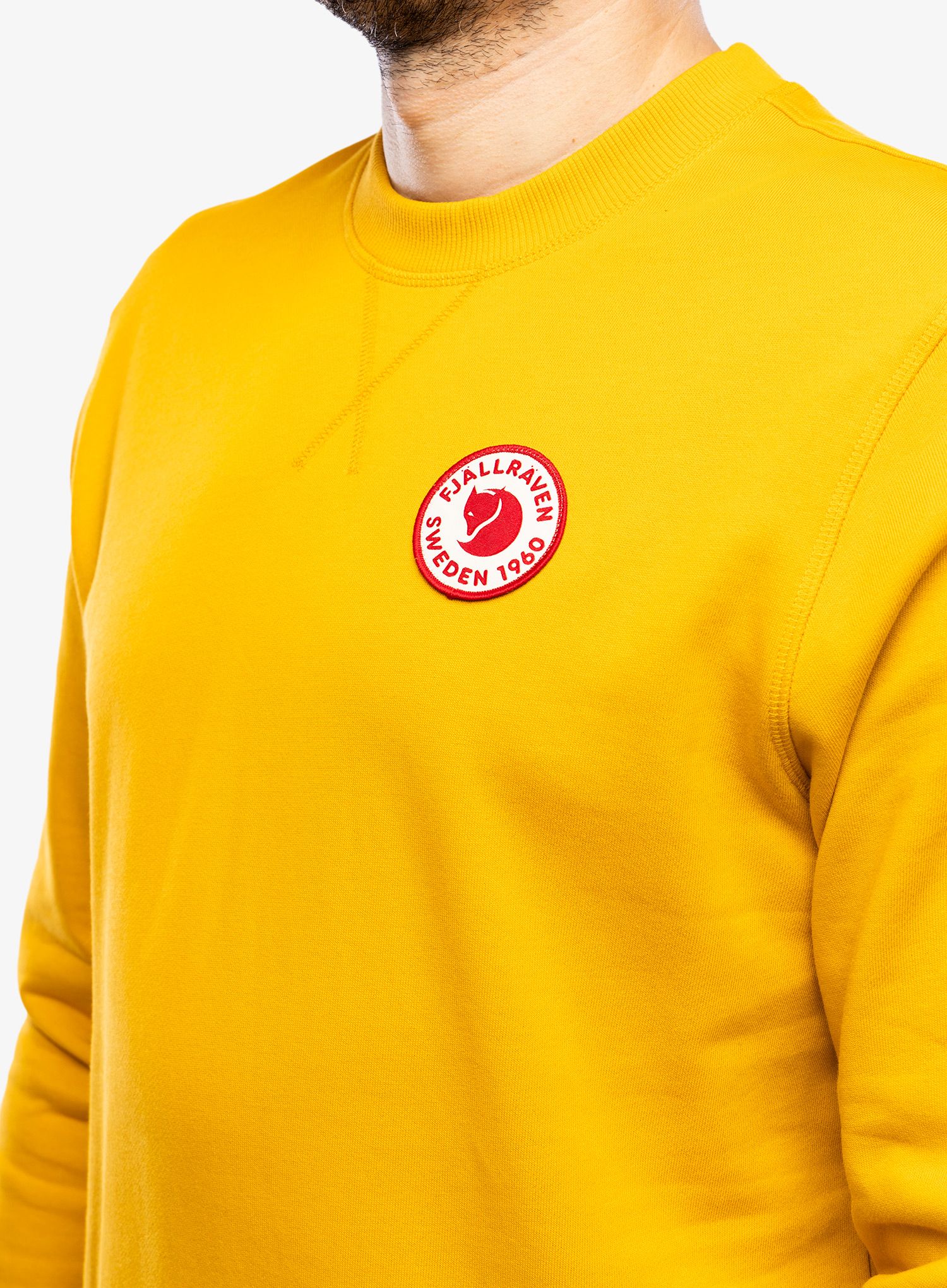 Jopica Fjallraven 1960 Logo Badge Sweater M - mustard yellow