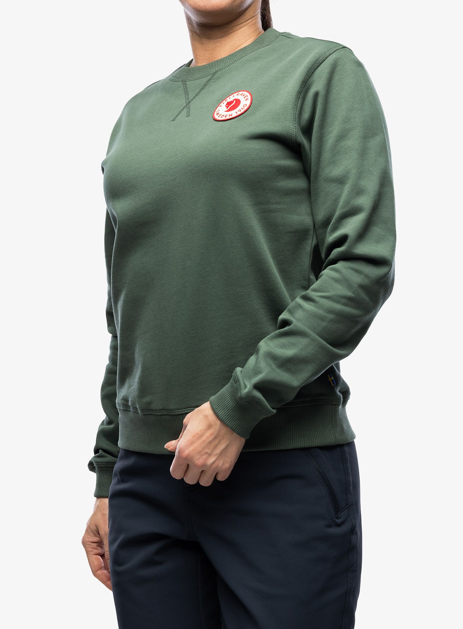 Ženska jopica Fjallraven 1960 Logo Badge Sweater W - deep patina