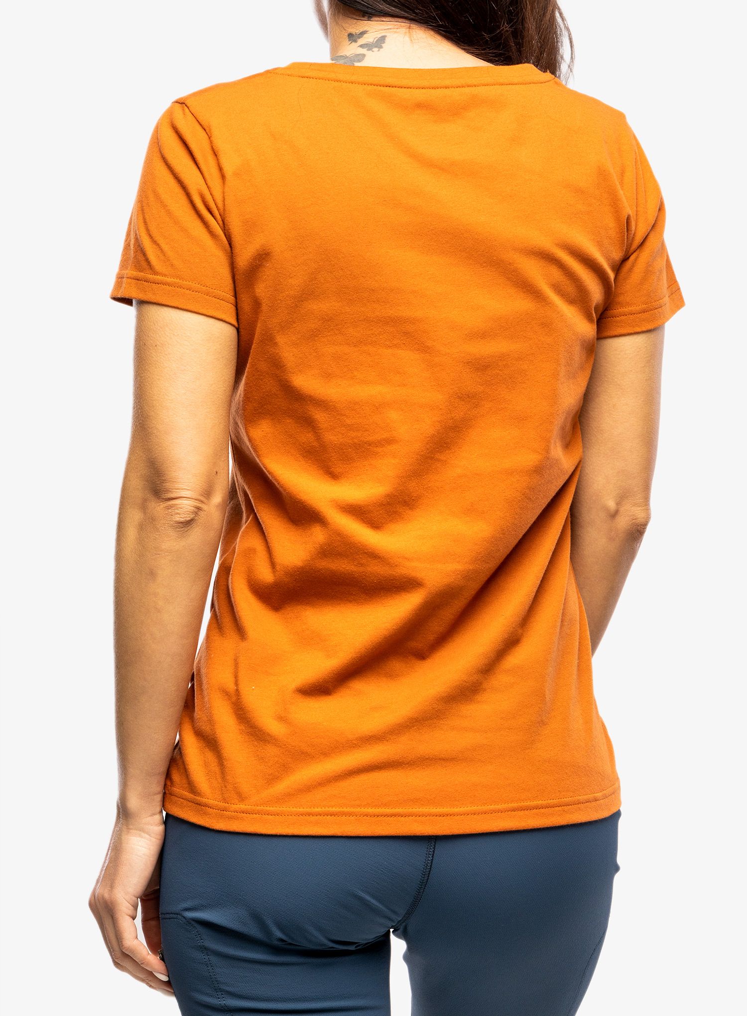 Ženska bombažna majica Fjallraven 1960 Logo T-shirt - terracotta brown