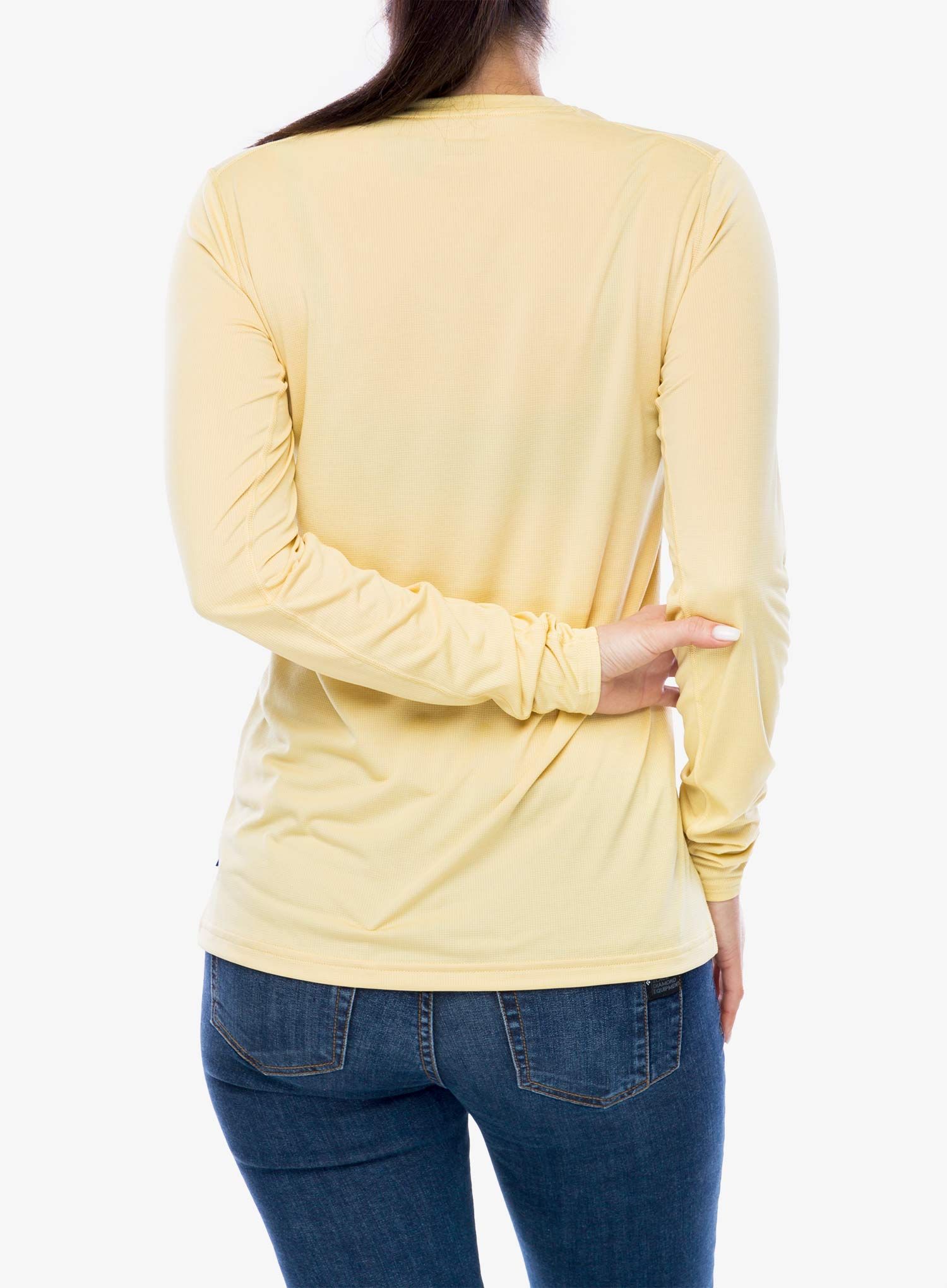 Ženski longsleeve Fjallraven Abisko Day Hike LS - mais yellow
