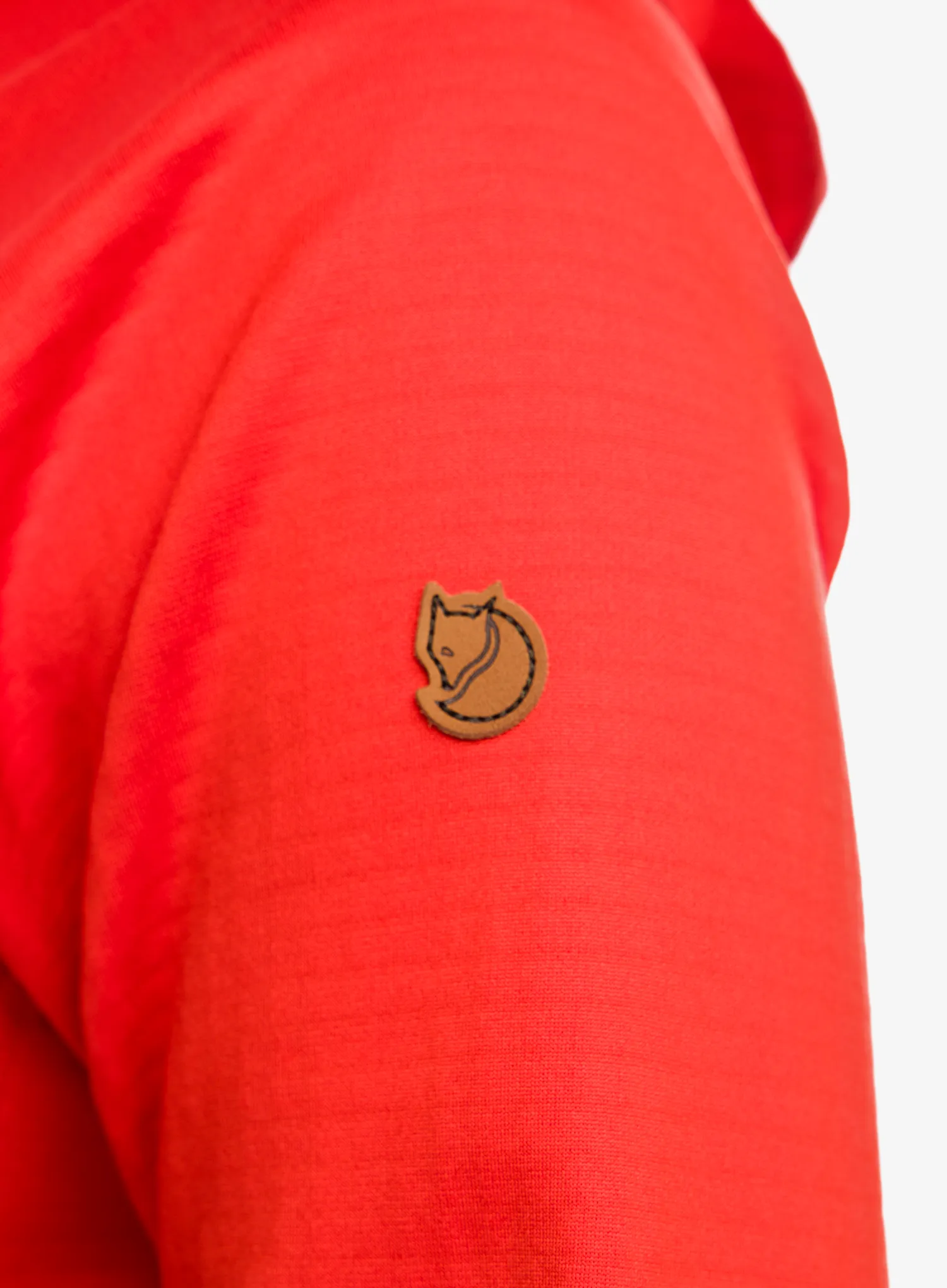 Ženski flis Fjallraven Abisko Grid Fleece Hoodie - flame orange