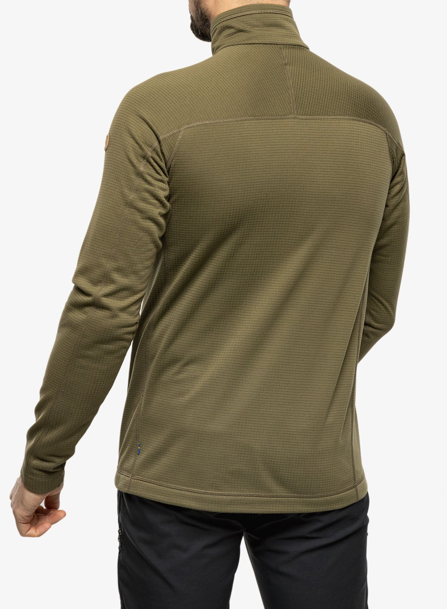 Flis Fjallraven Abisko Lite Fleece Half Zip - green