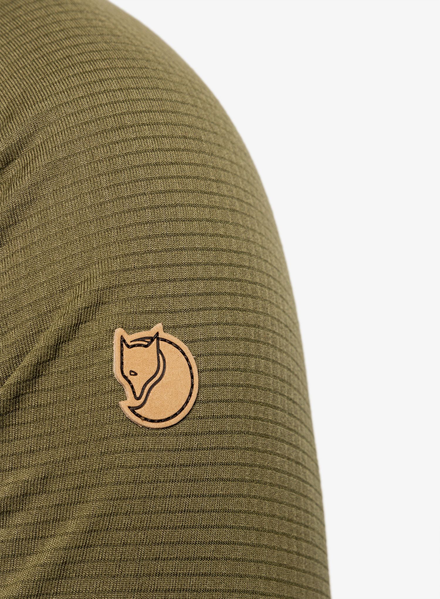 Flis Fjallraven Abisko Lite Fleece Half Zip - green