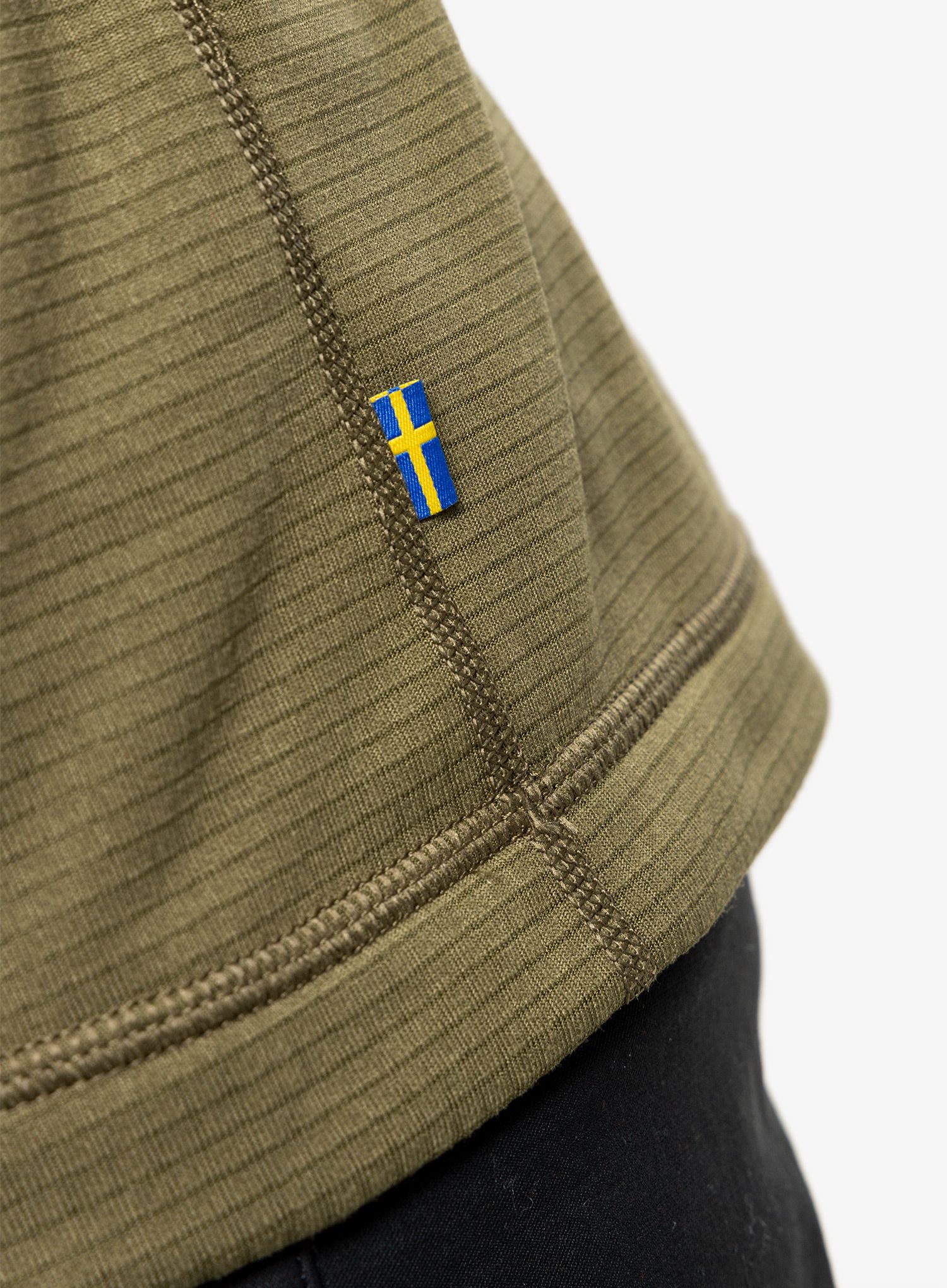 Flis Fjallraven Abisko Lite Fleece Half Zip - green