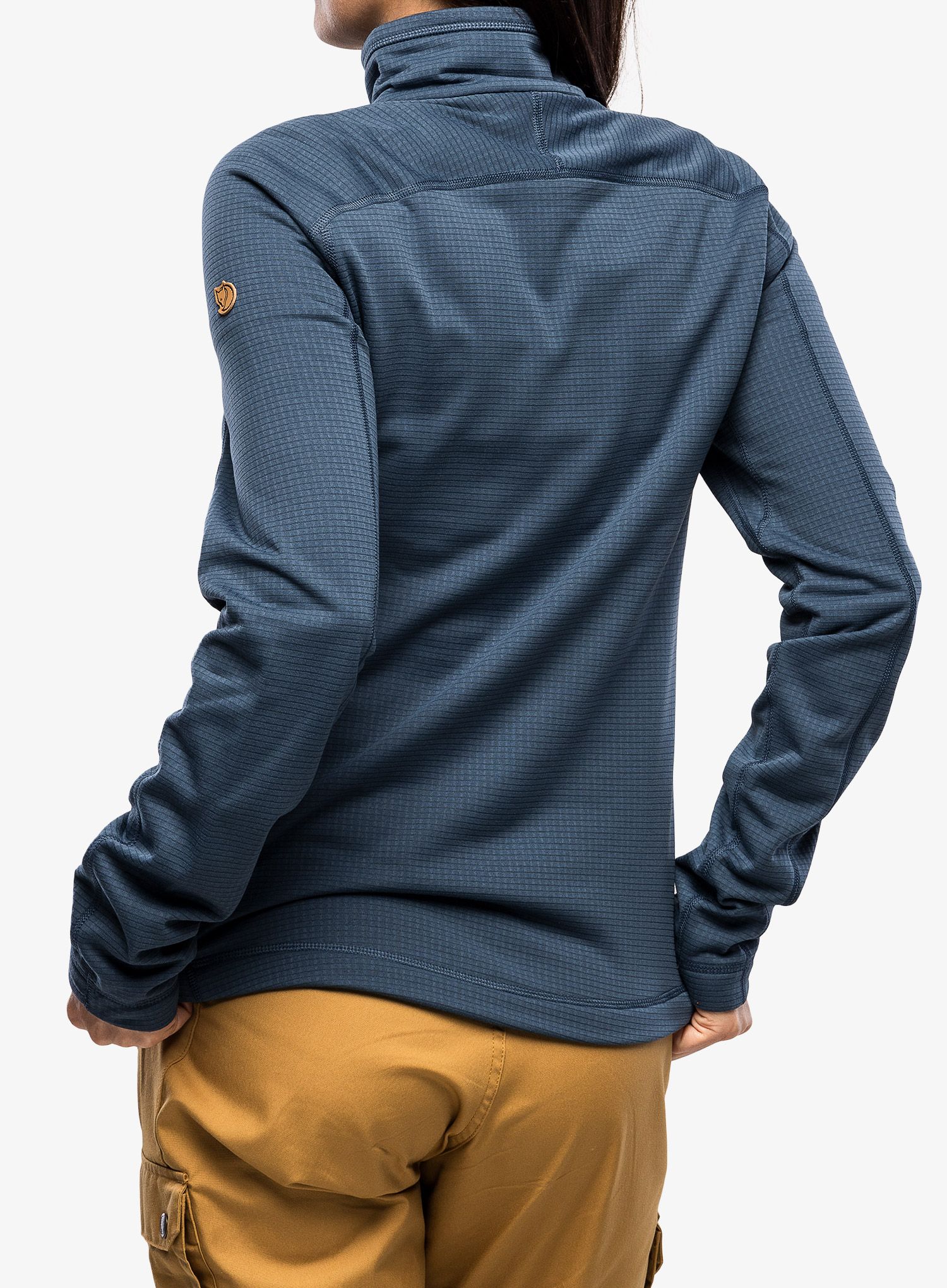 Ženski flis Fjallraven Abisko Lite Fleece Half Zip - indigo blue