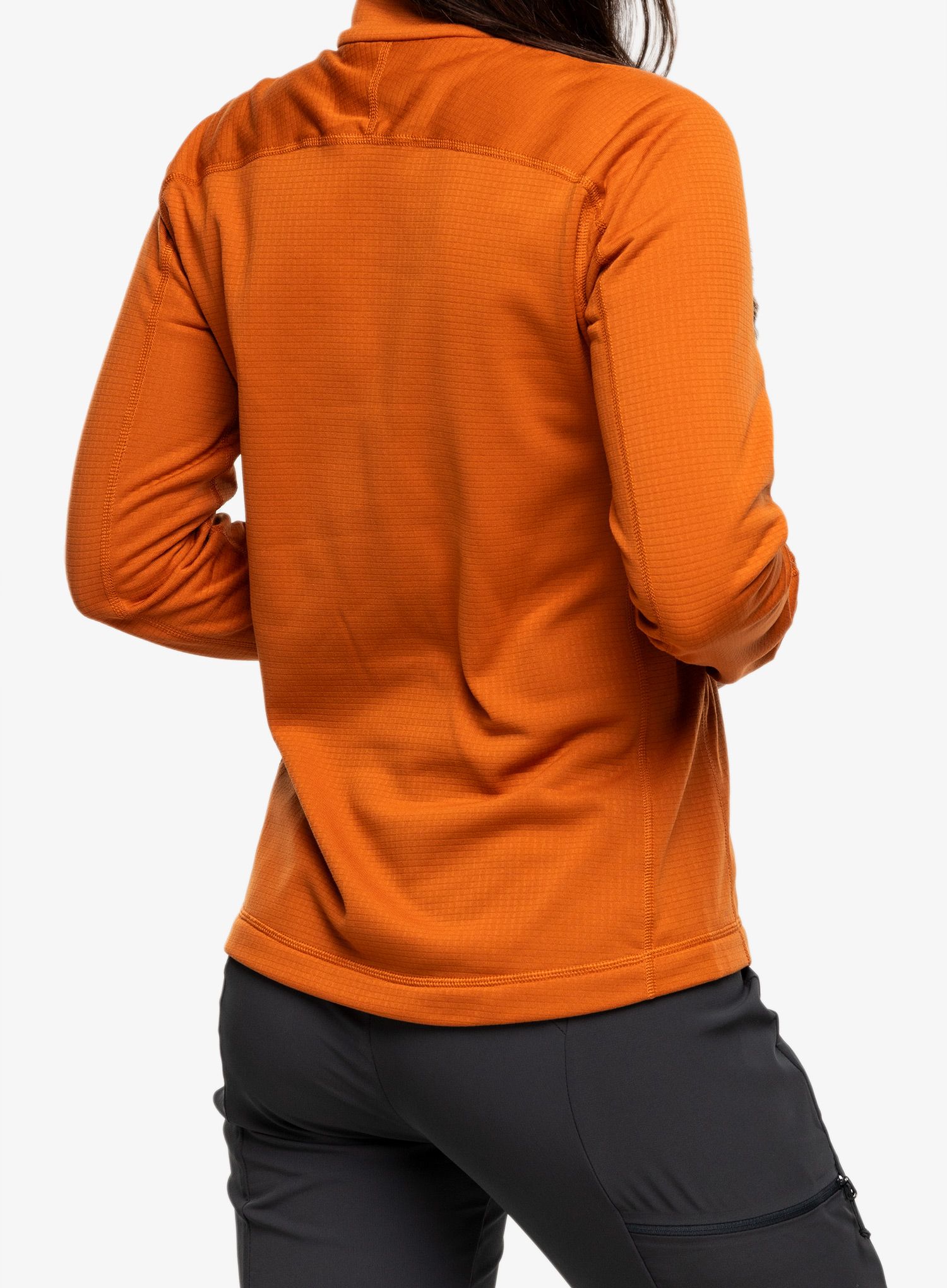 Ženski flis Fjallraven Abisko Lite Fleece Half Zip - terracotta brown