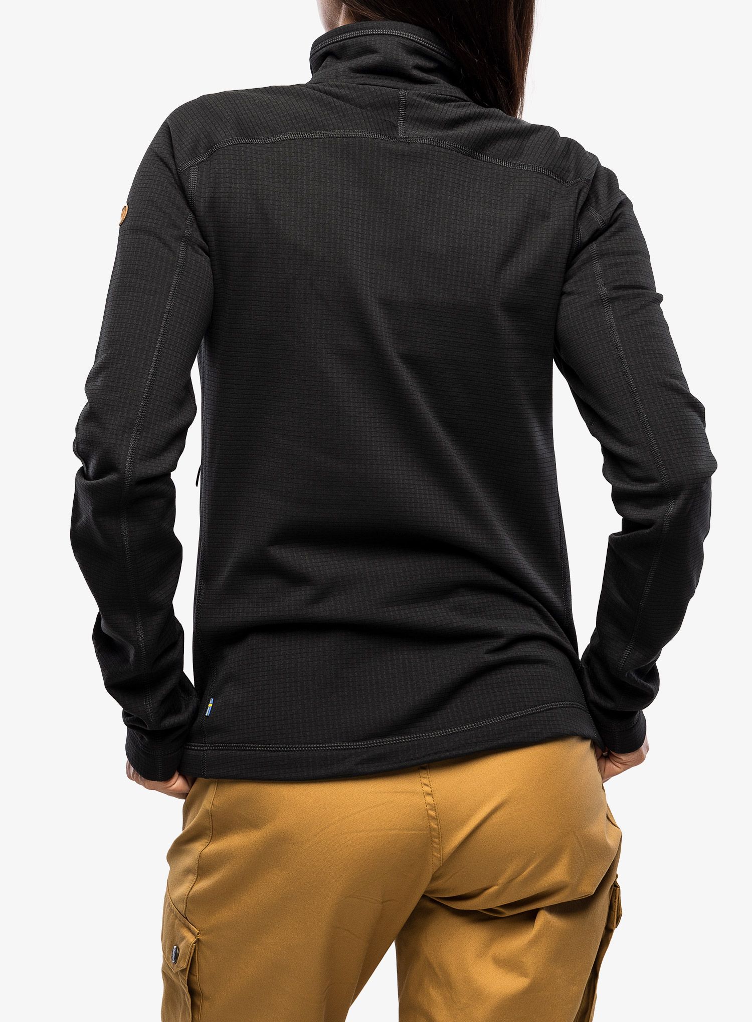 Ženska jopica z zadrgo Fjallraven Abisko Lite Fleece Jacket - black