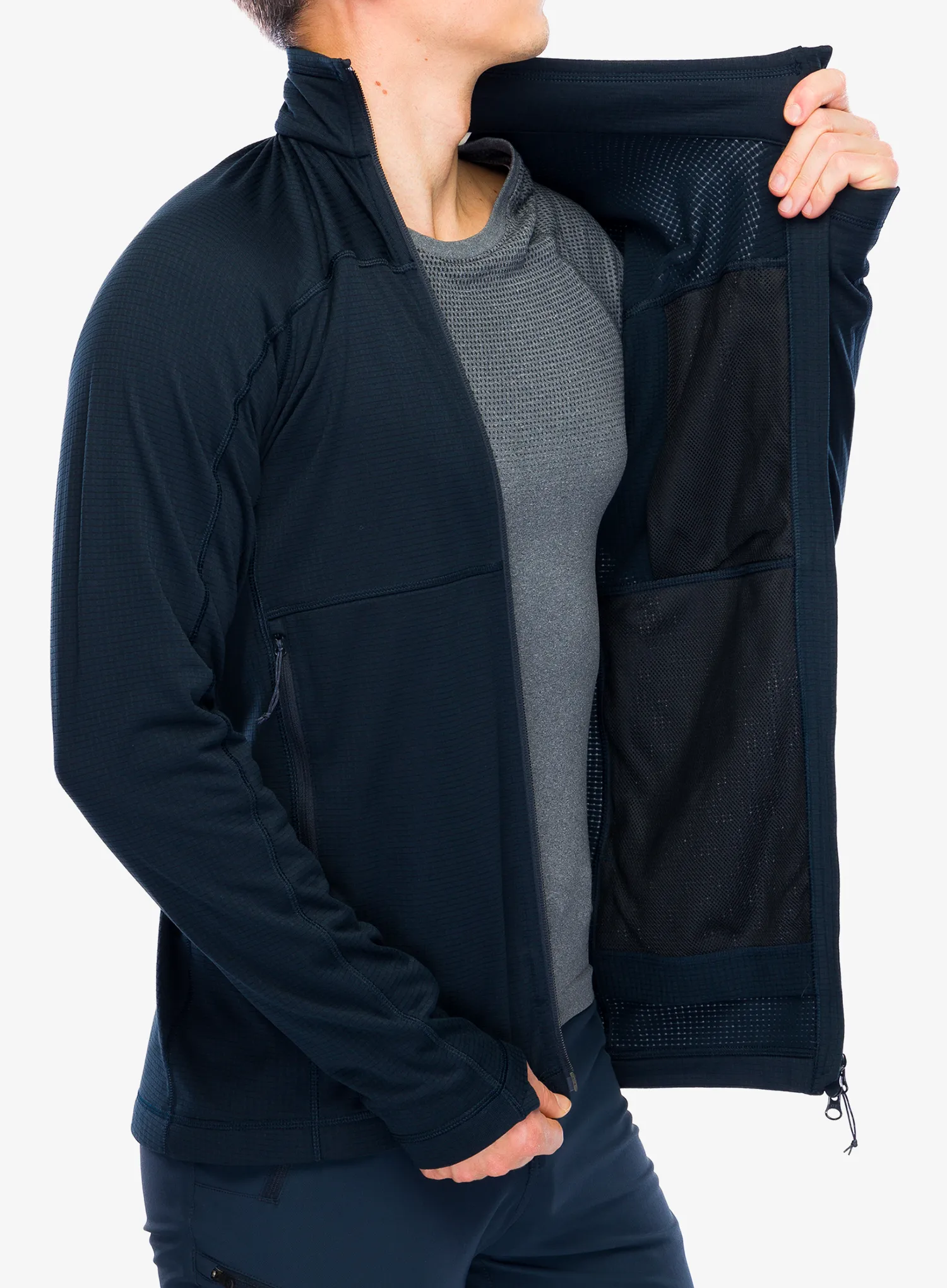 Jopica na zadrgo Fjallraven Abisko Lite Fleece Jacket - dark navy