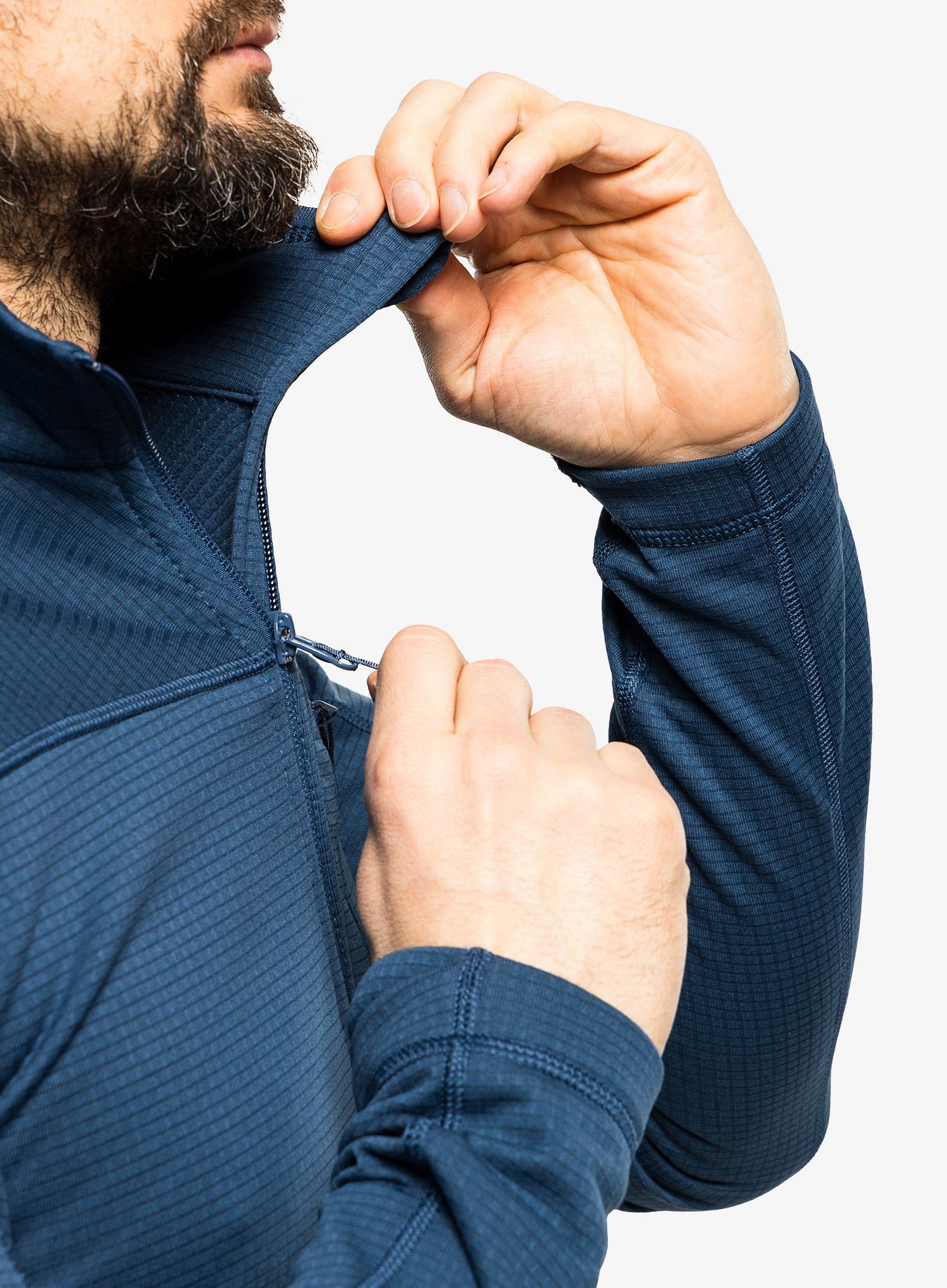 Jopica na zadrgo Fjallraven Abisko Lite Fleece Jacket - indigo blue